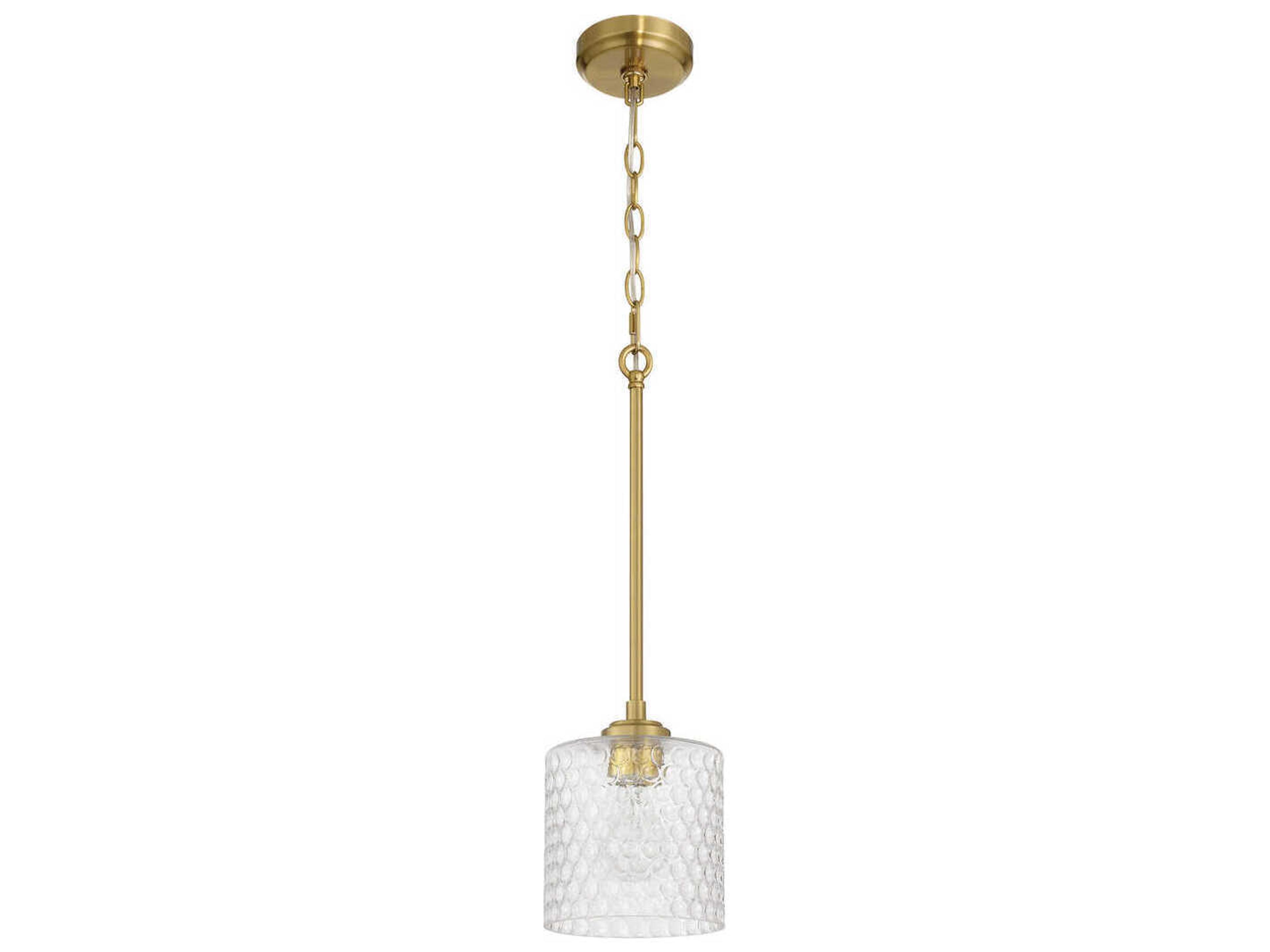 Claire 1-Light Satin Brass Mini Pendant