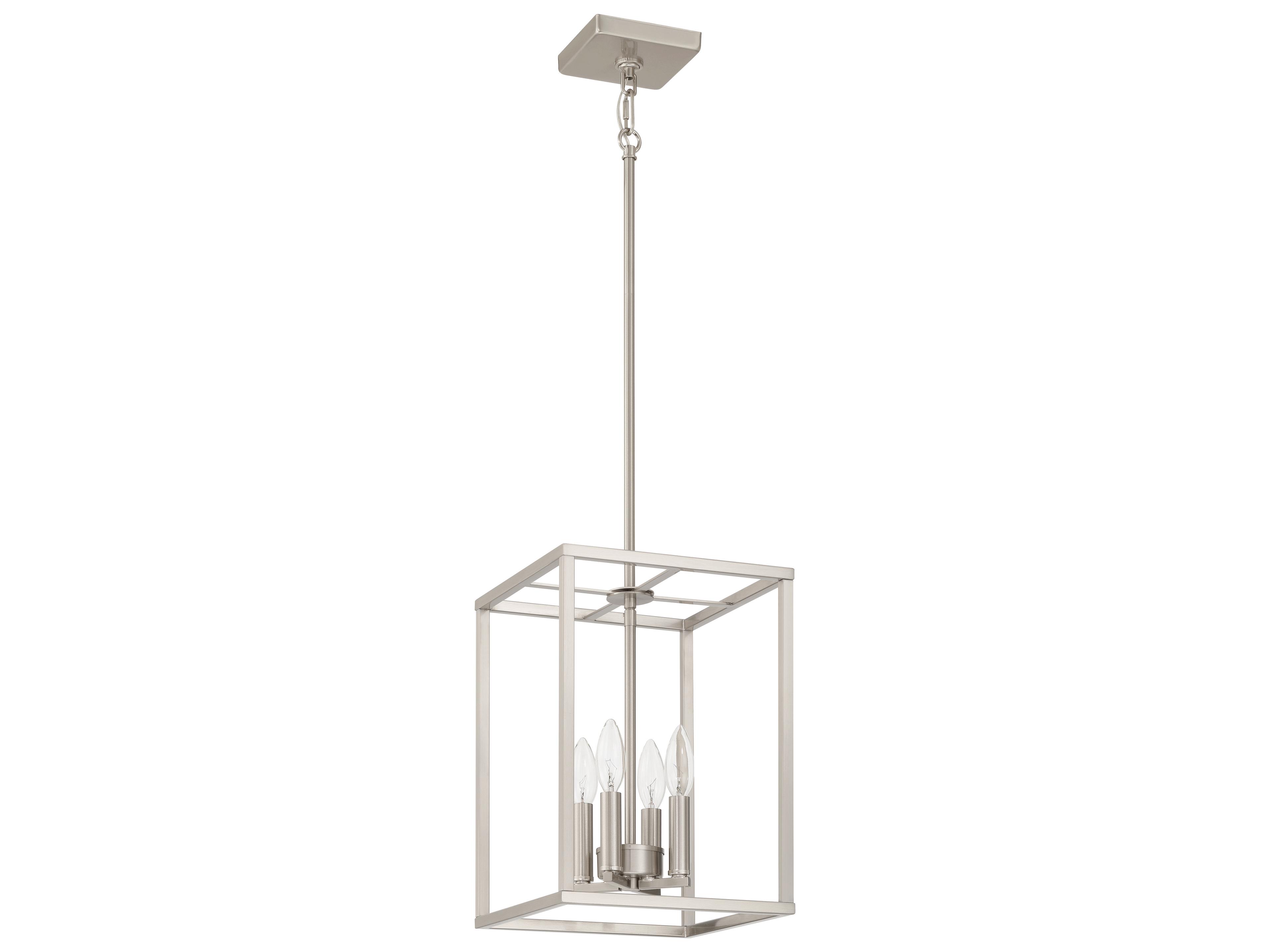 Signature Foyer 4-Light Brushed Polished Nickel Mini Pendant