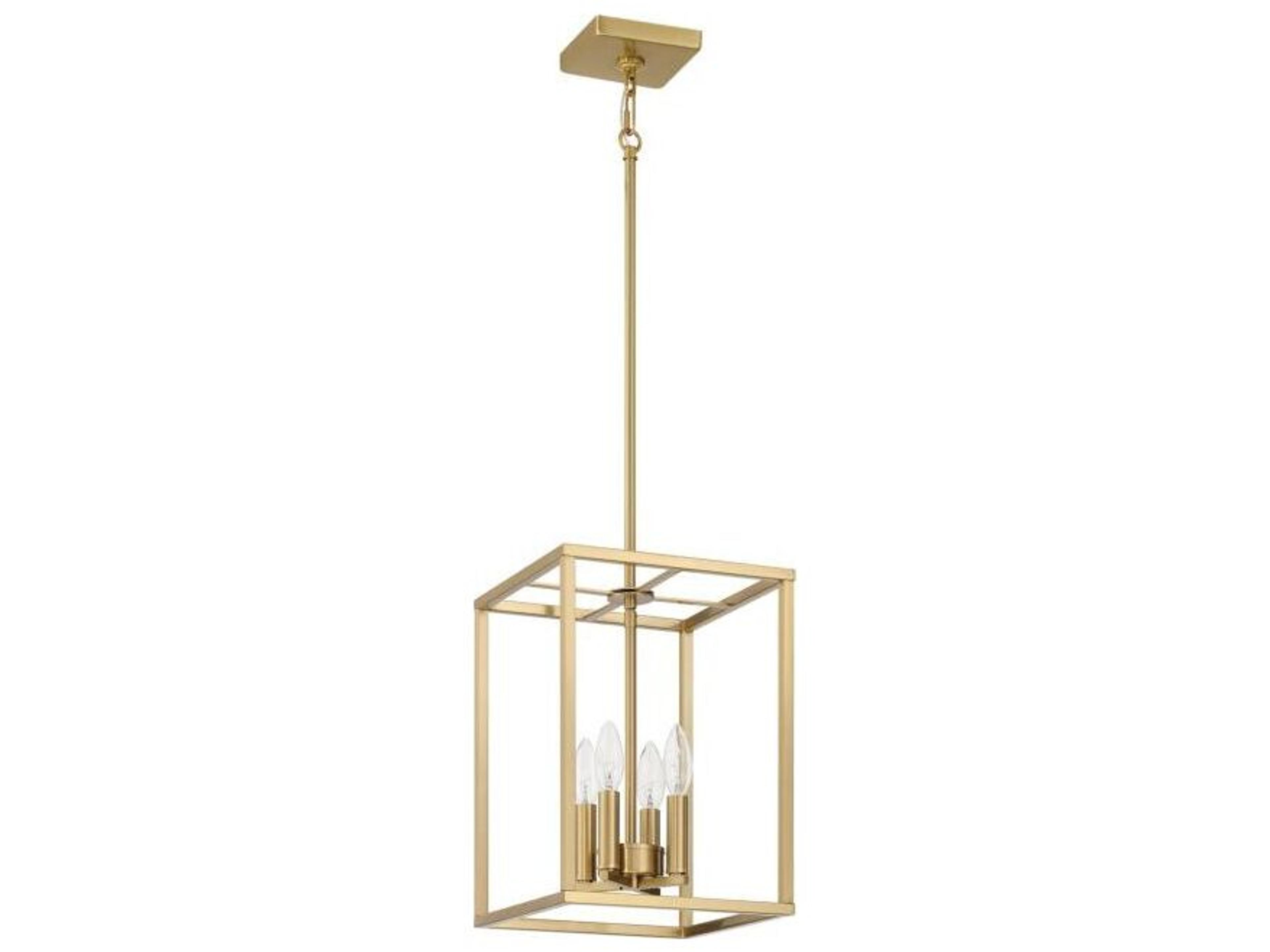 Signature Foyer 4-Light Satin Brass Mini Pendant