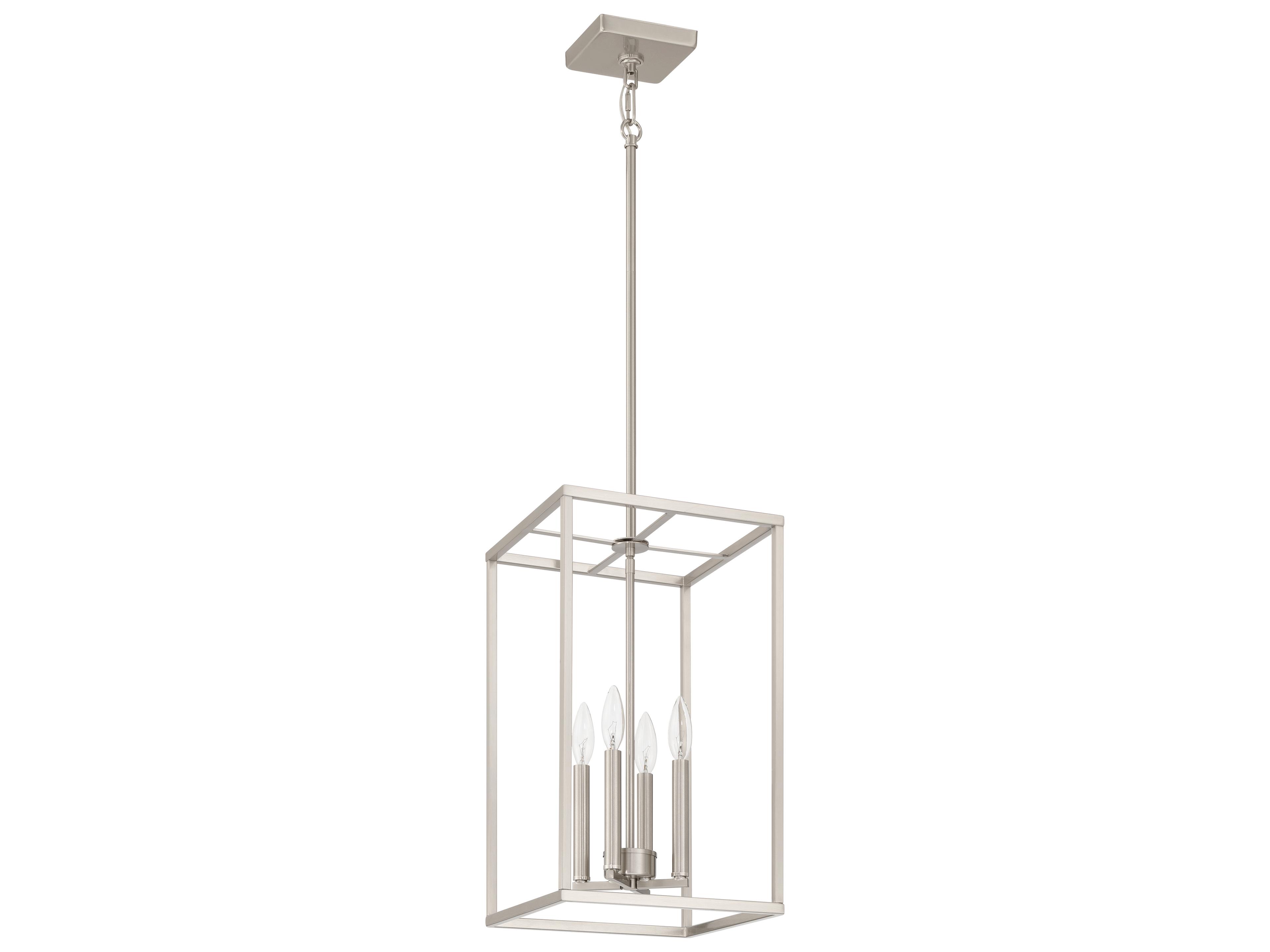Signature Foyer 4-Light Brushed Polished Nickel Mini Pendant