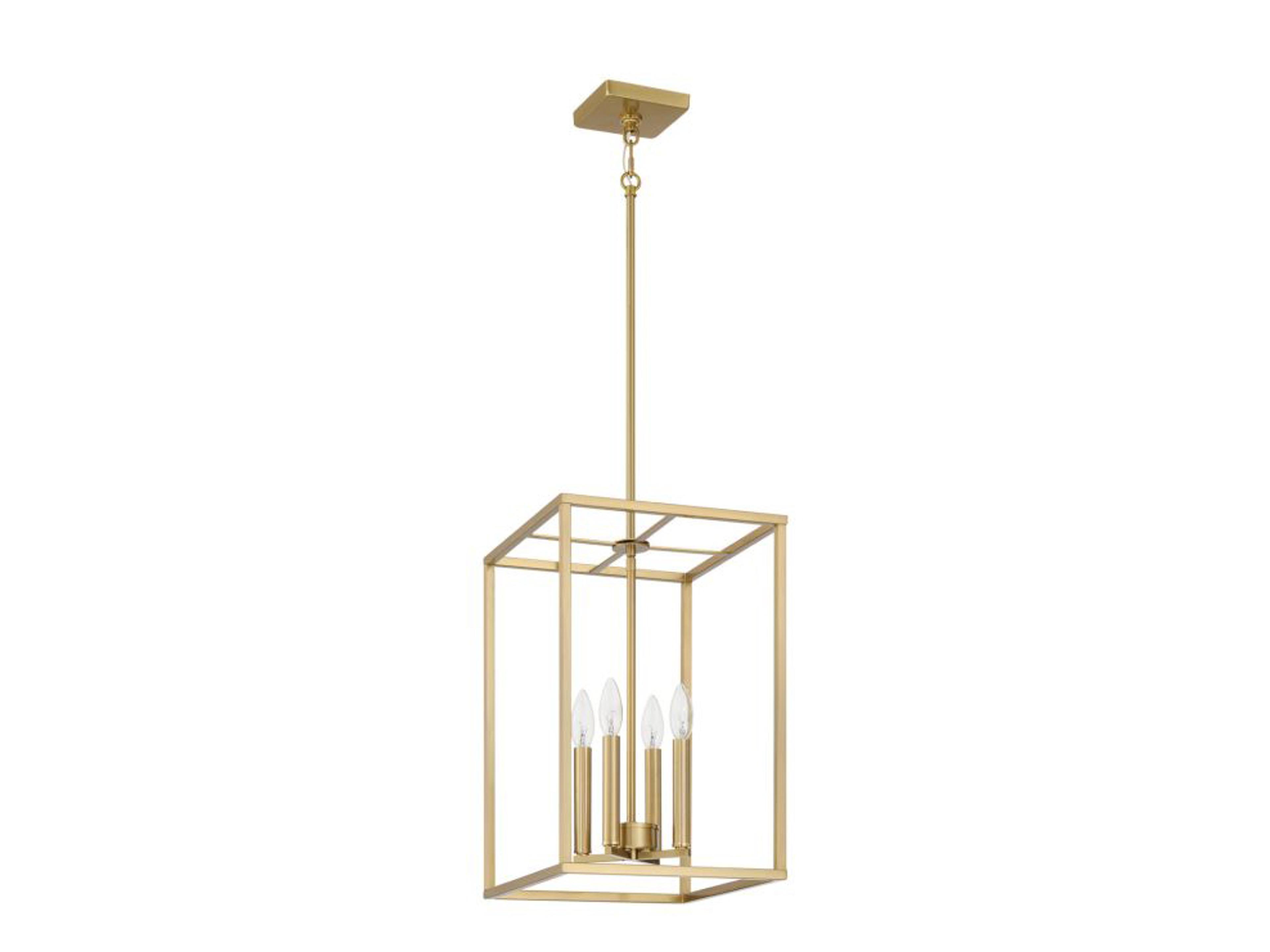 Signature Foyer 4-Light Satin Brass Mini Pendant