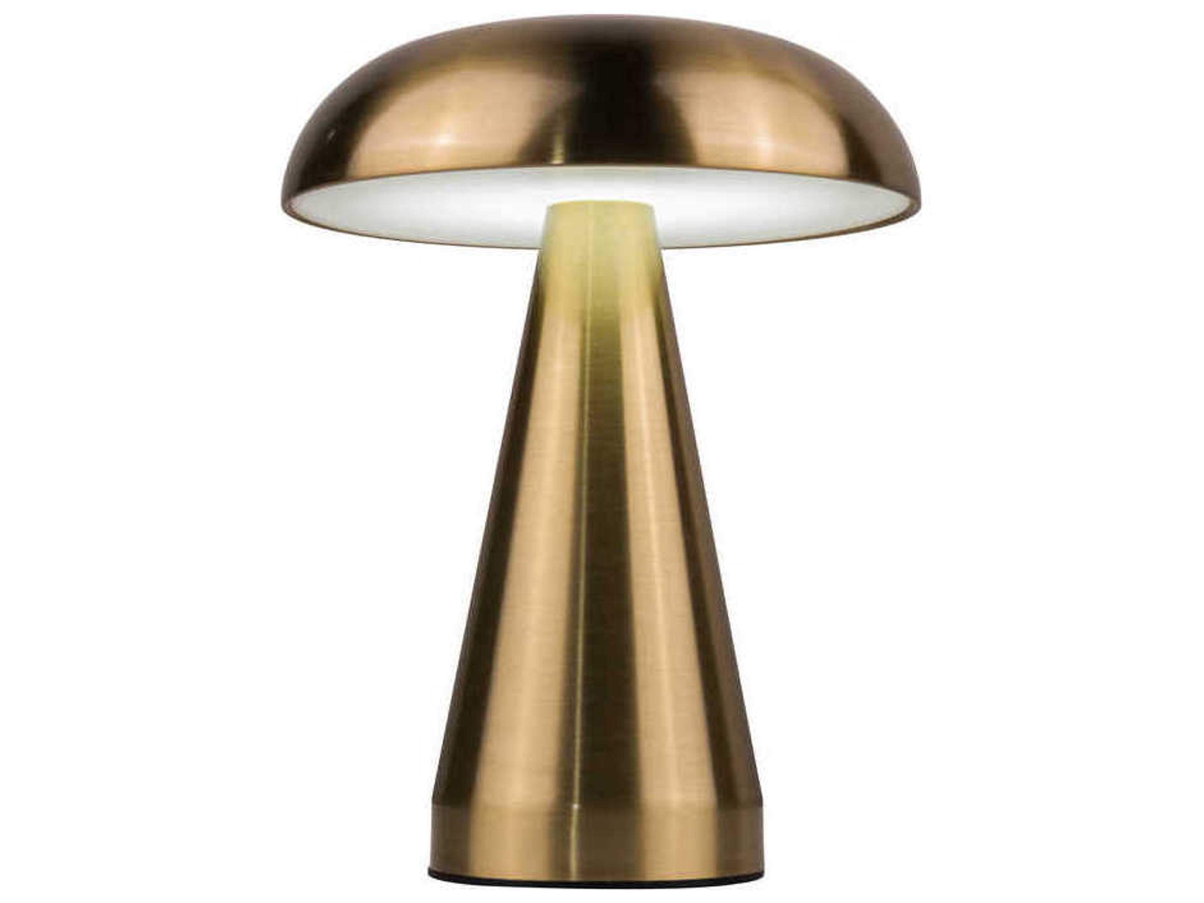 Craftmade Marta Brass Frost Polystyrene Table Lamp