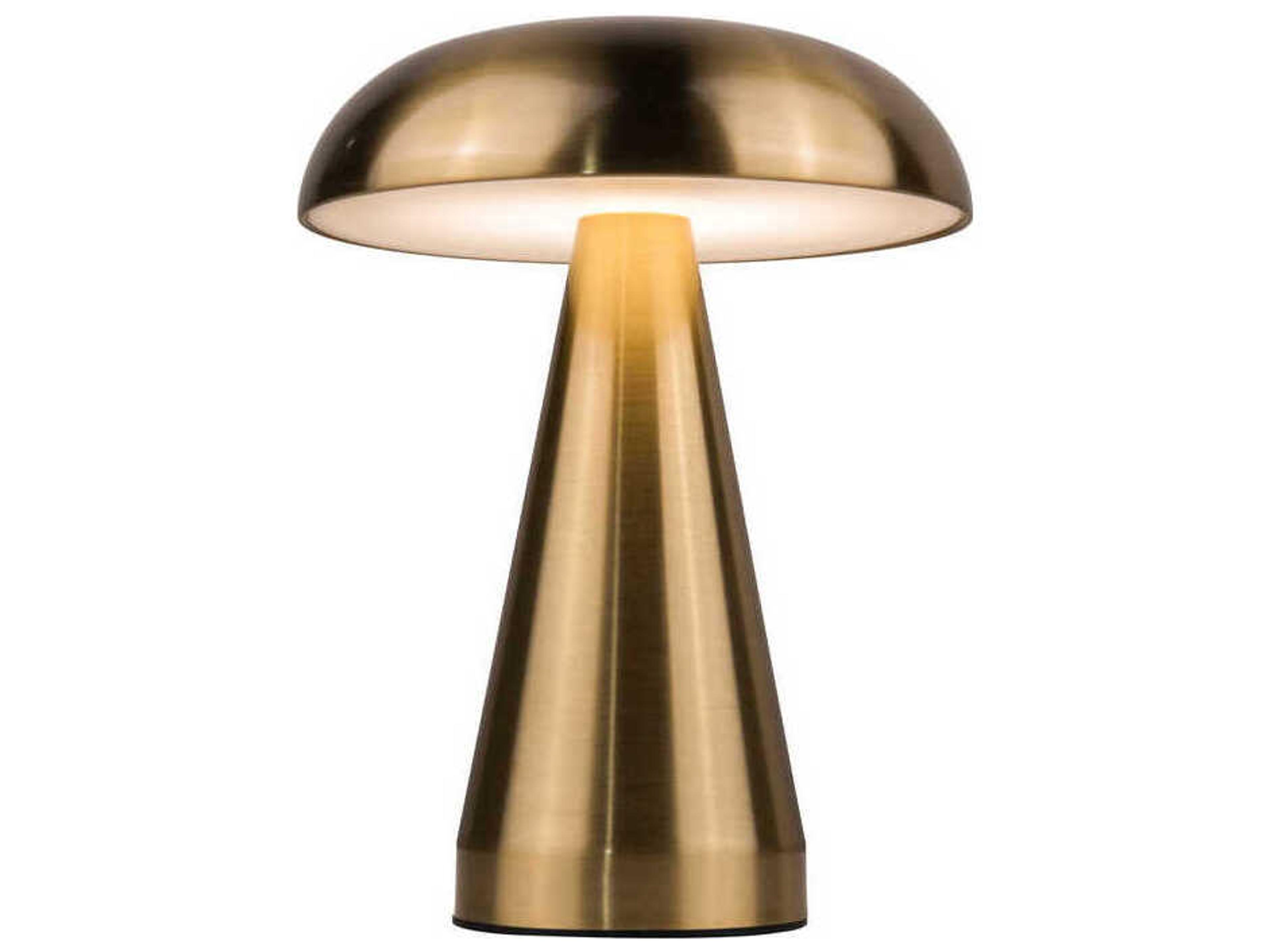Craftmade Marta Brass Frost Polystyrene Table Lamp