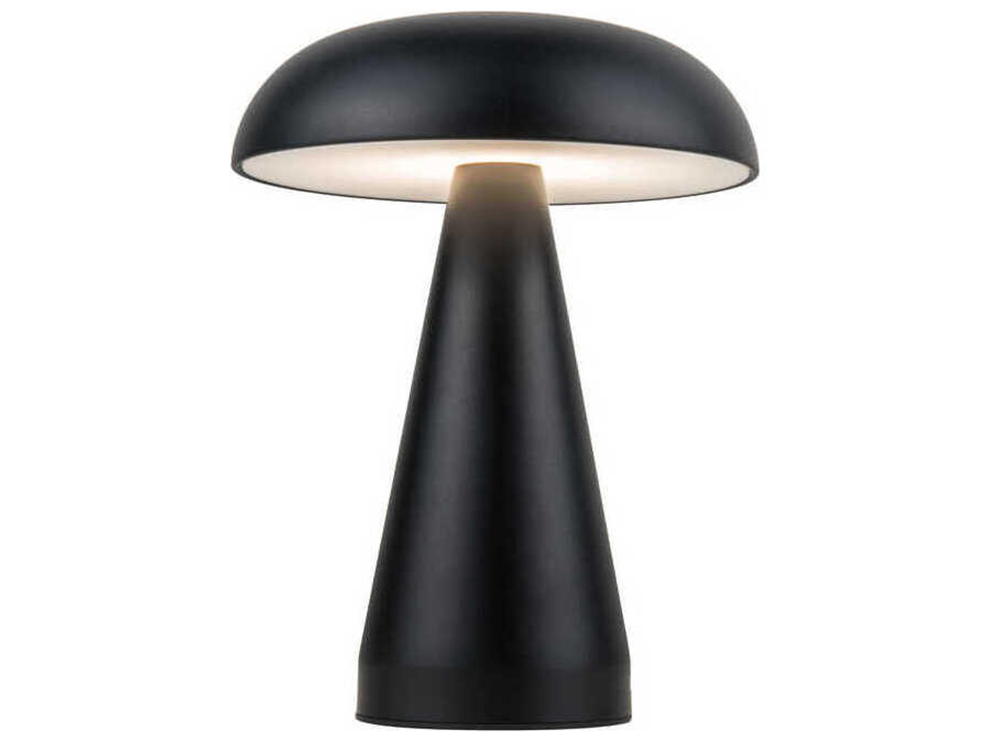 Craftmade Marta Flat Black Frost Polystyrene Table Lamp