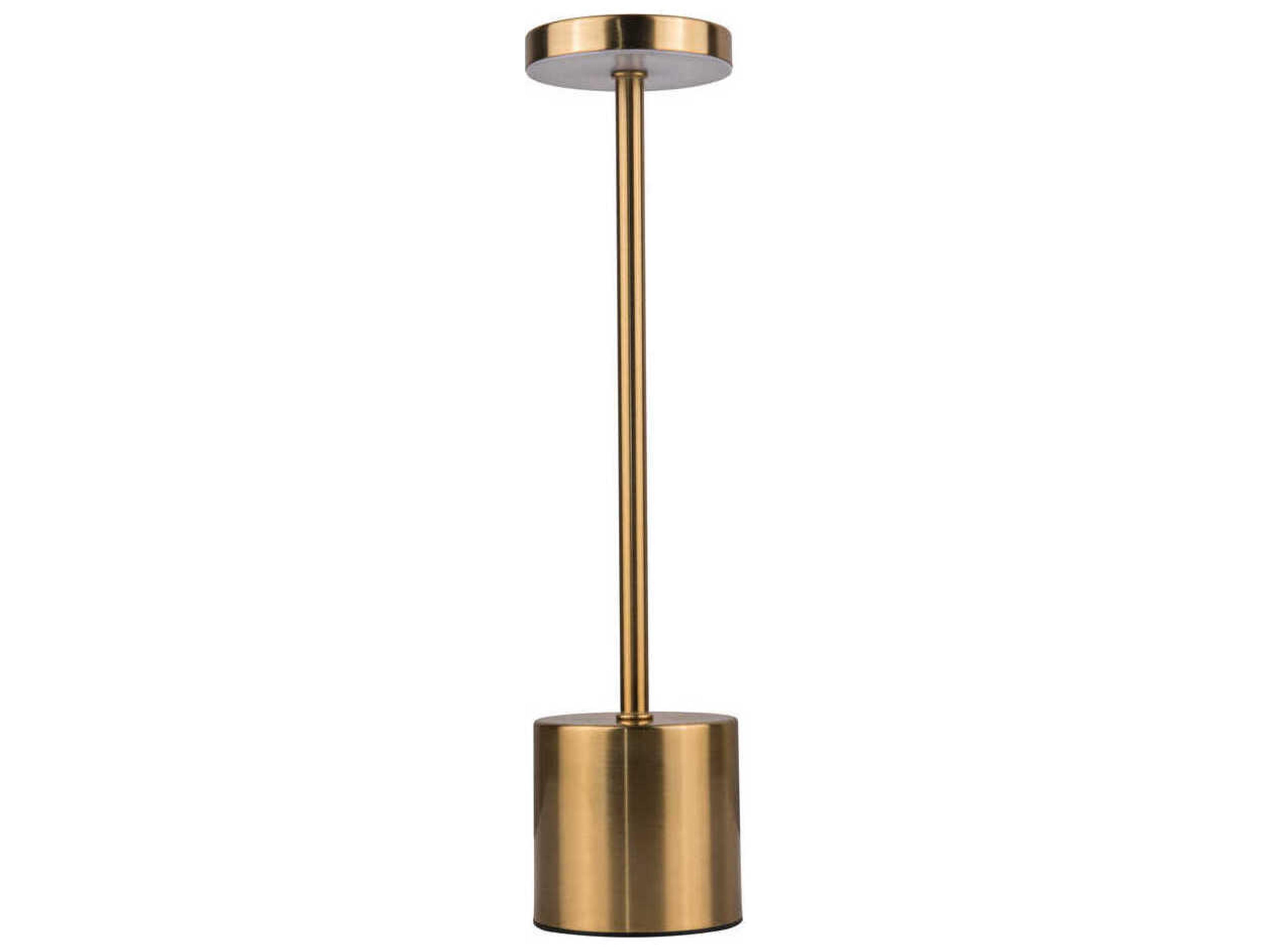 Curtis Brass Frost Polystyrene Table Lamp