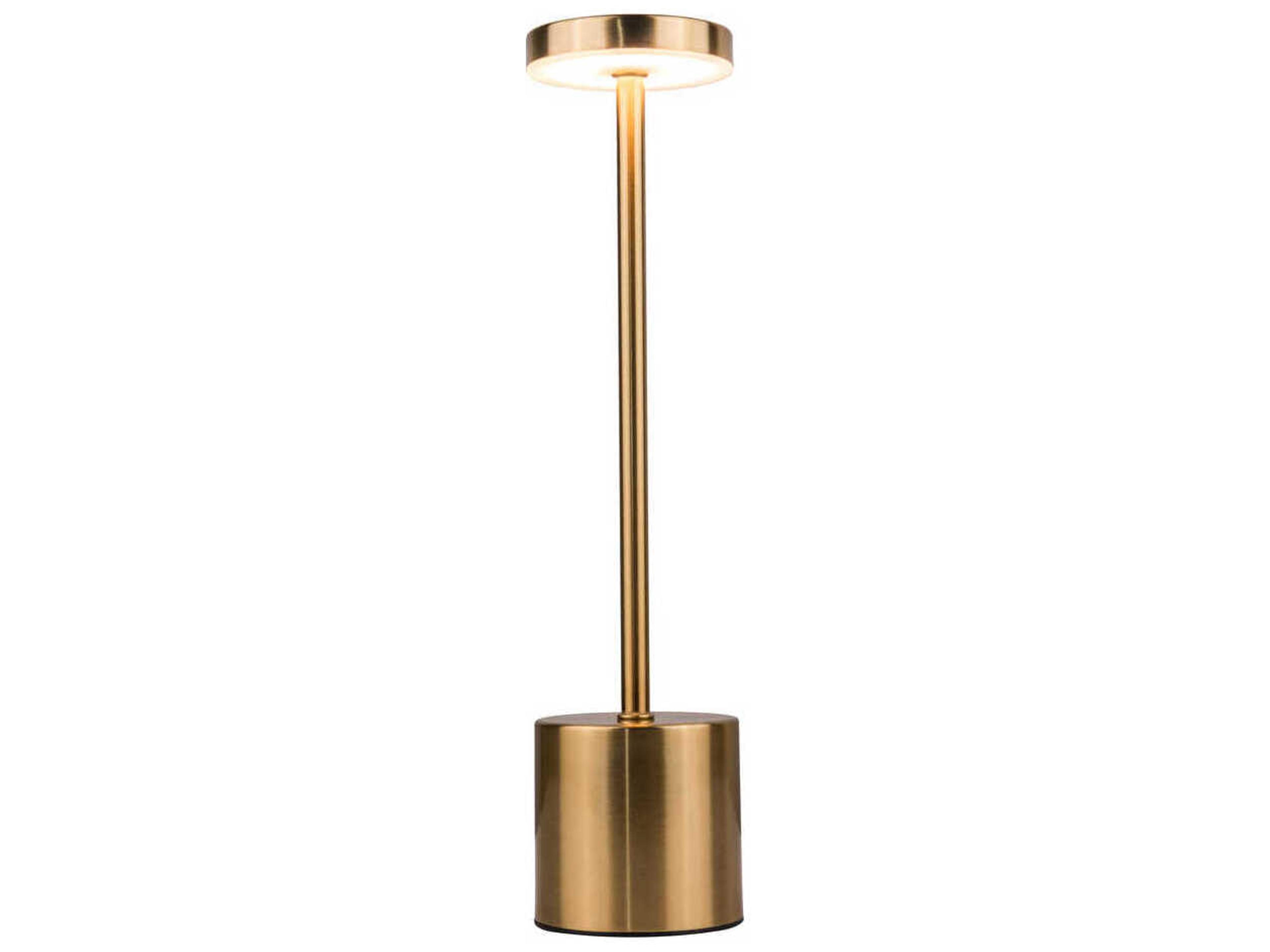 Craftmade Curtis Brass Frost Polystyrene Table Lamp