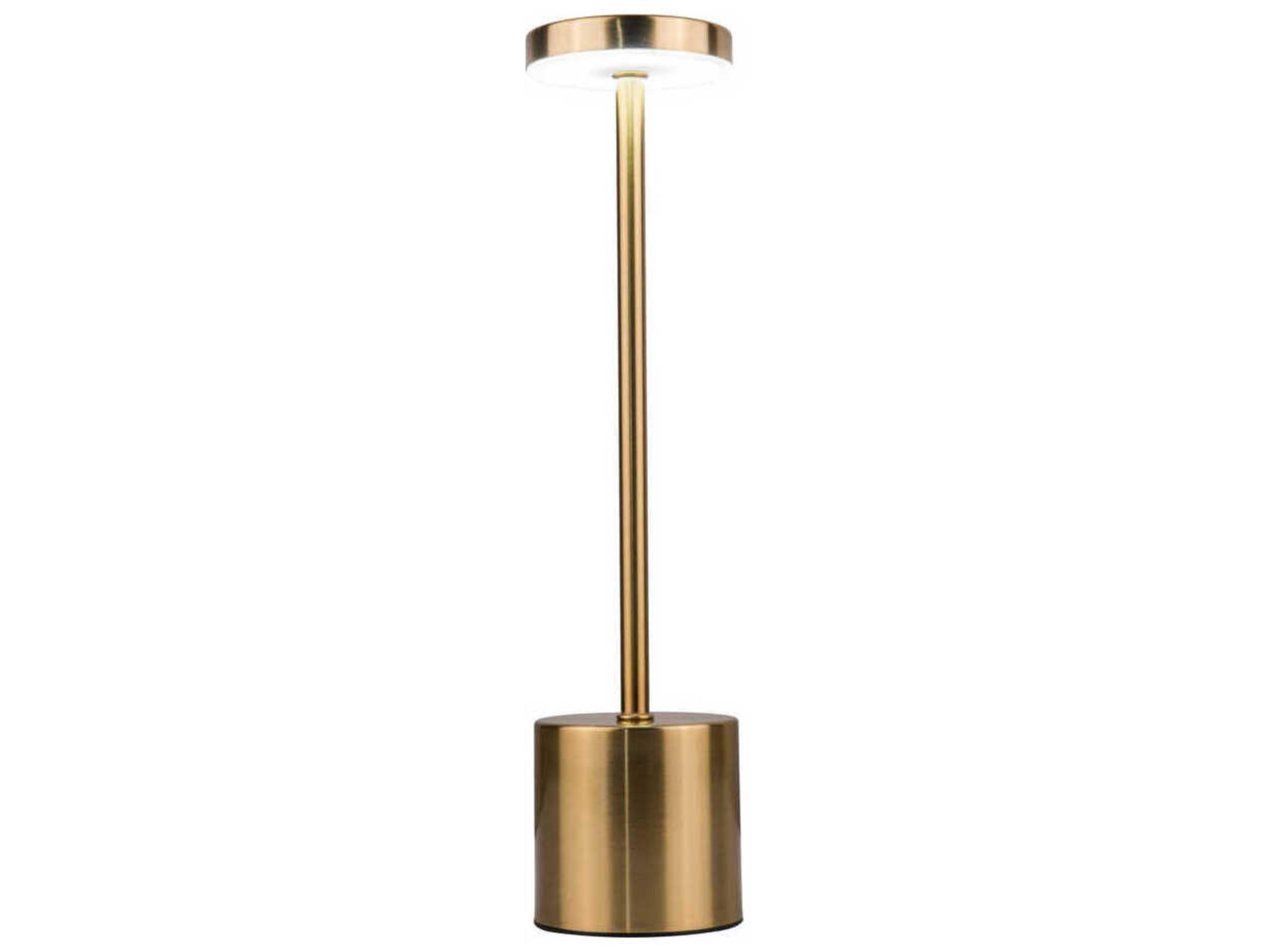 Craftmade Curtis Brass Frost Polystyrene Table Lamp