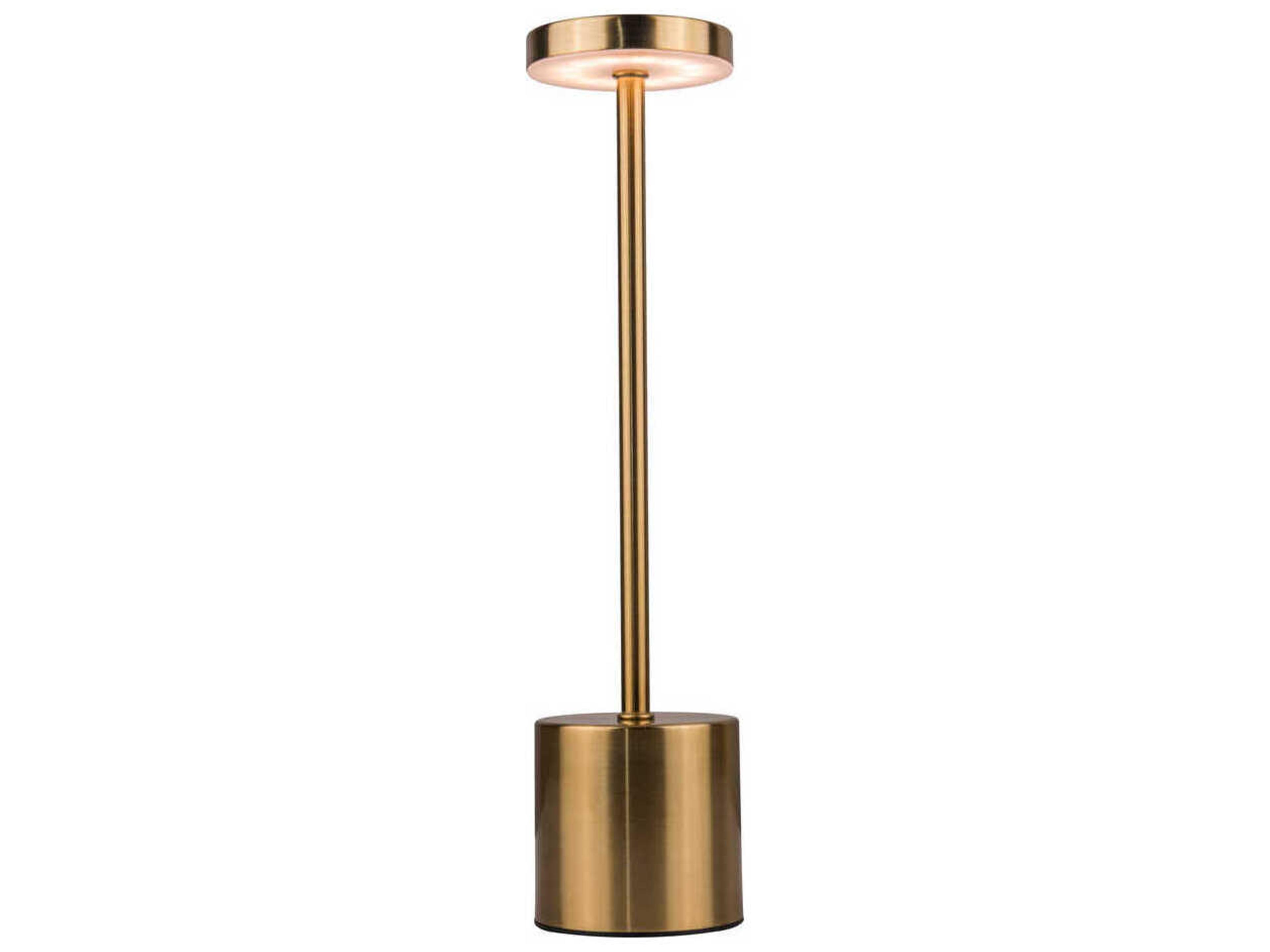 Craftmade Curtis Brass Frost Polystyrene Table Lamp