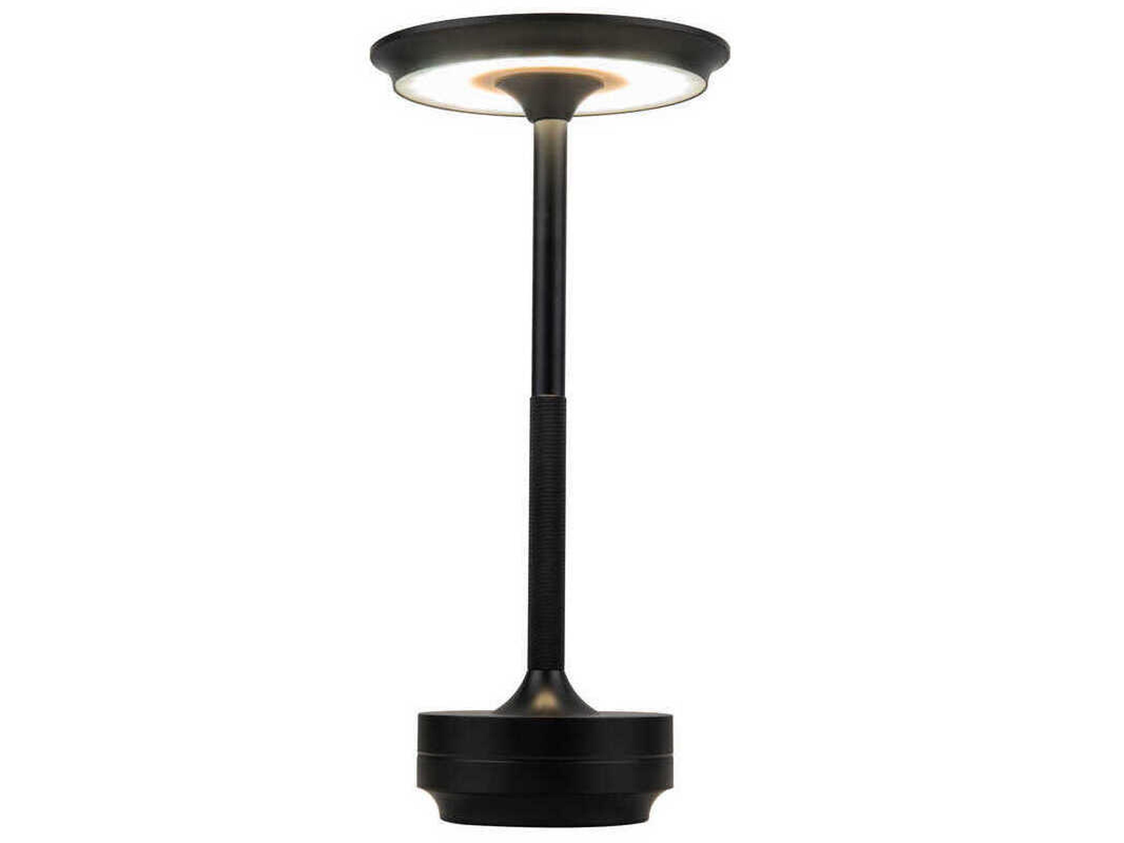 Craftmade Rikki Flat Black Frost Polystyrene Table Lamp