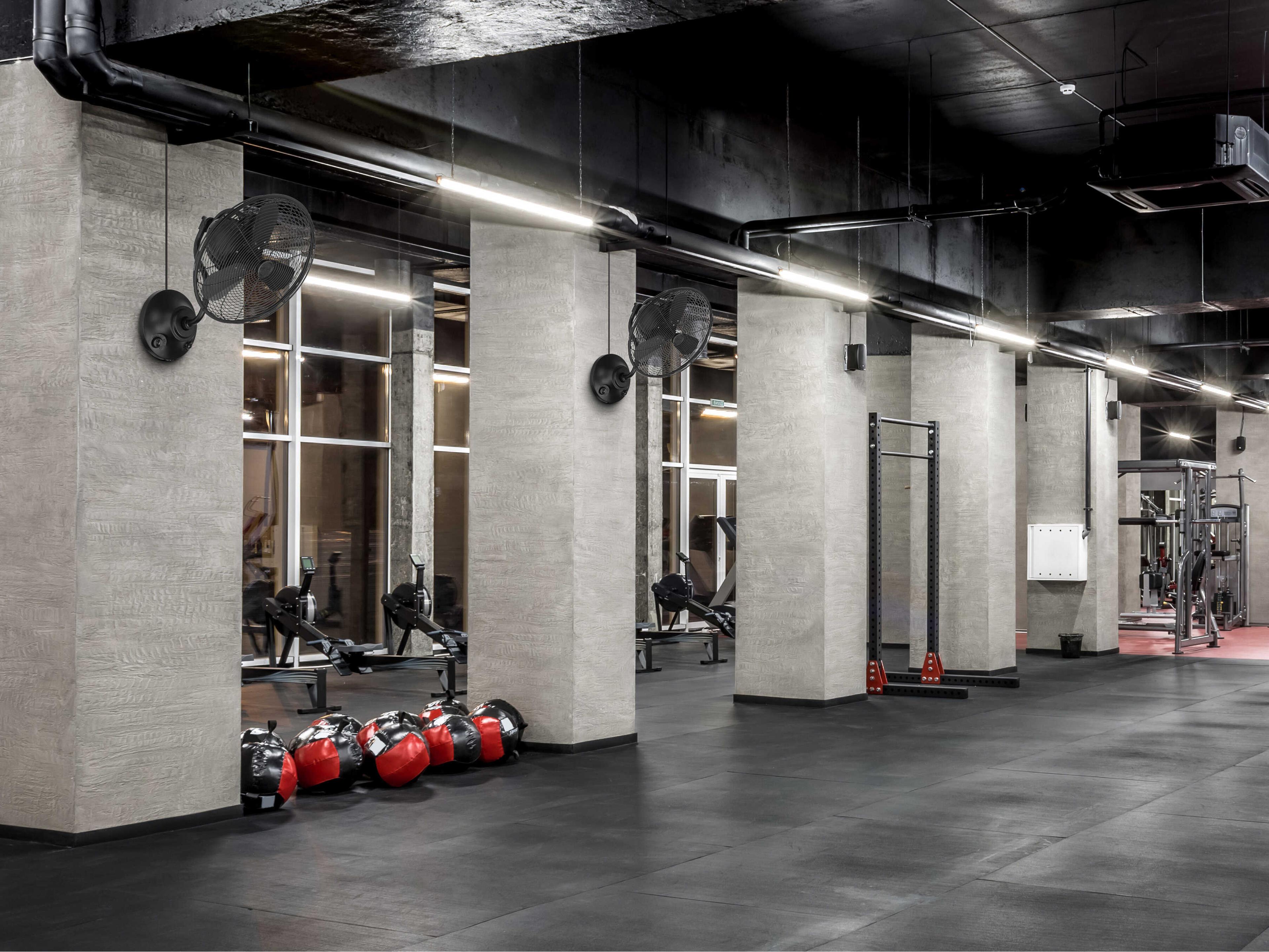 Craftmade Bellows-I Flat Black Wall Fan