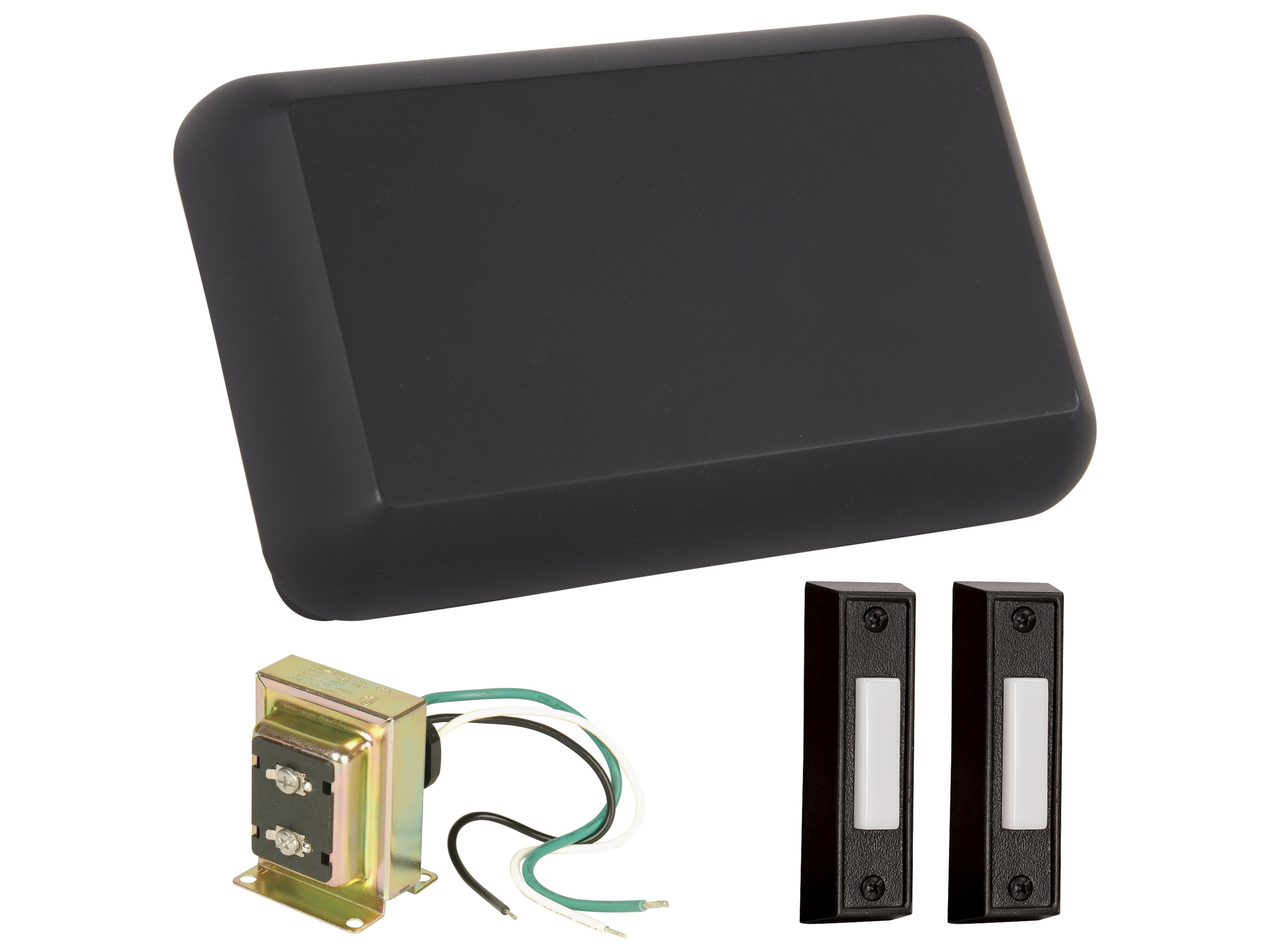 Chimes Kit with 1-Transformer, 1-Chime and 2-Black Buttons