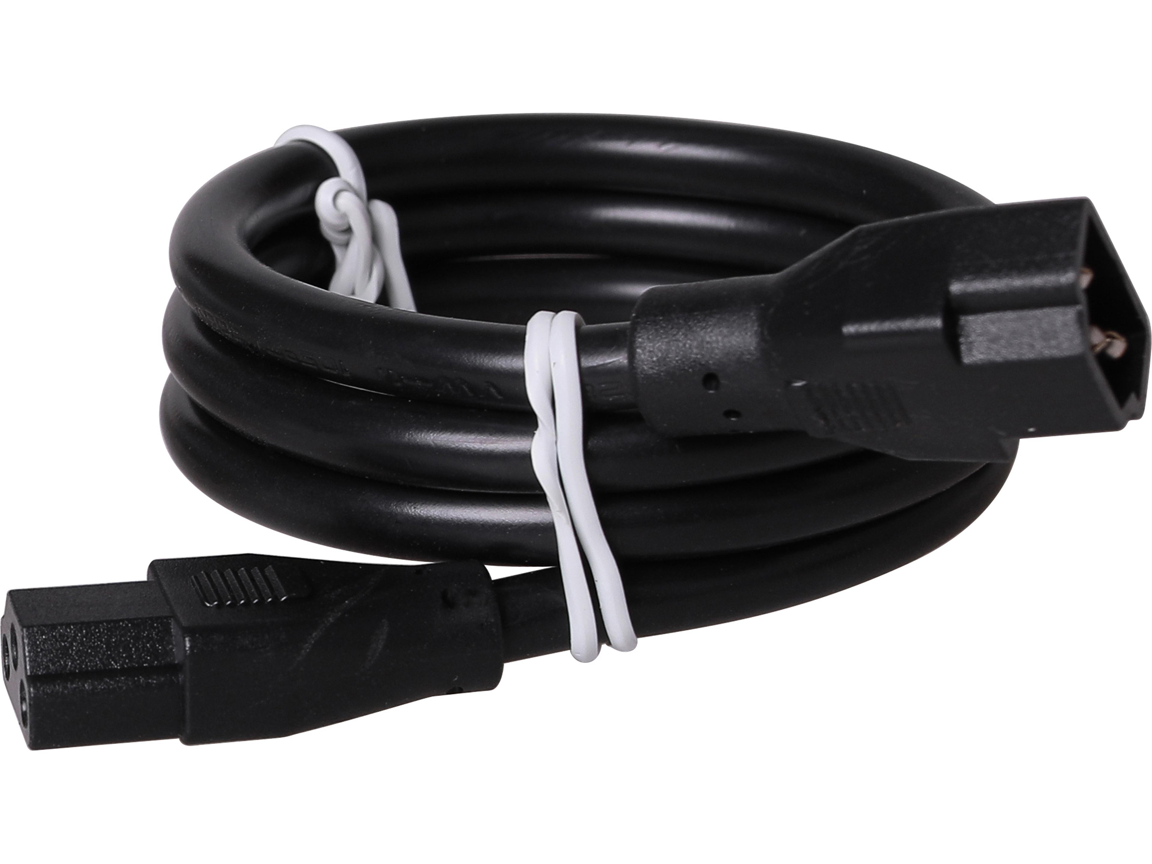 24" Black Under Cabinet Light Connector Cord