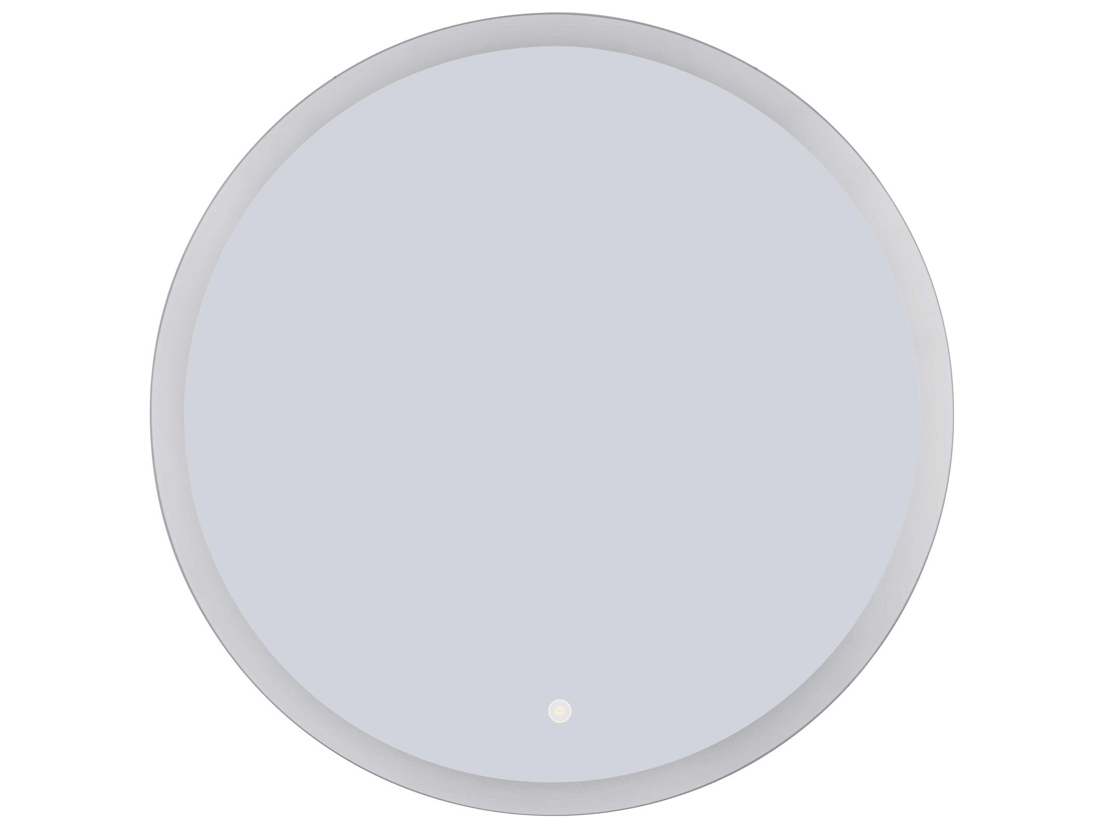White Round Wall Mirror