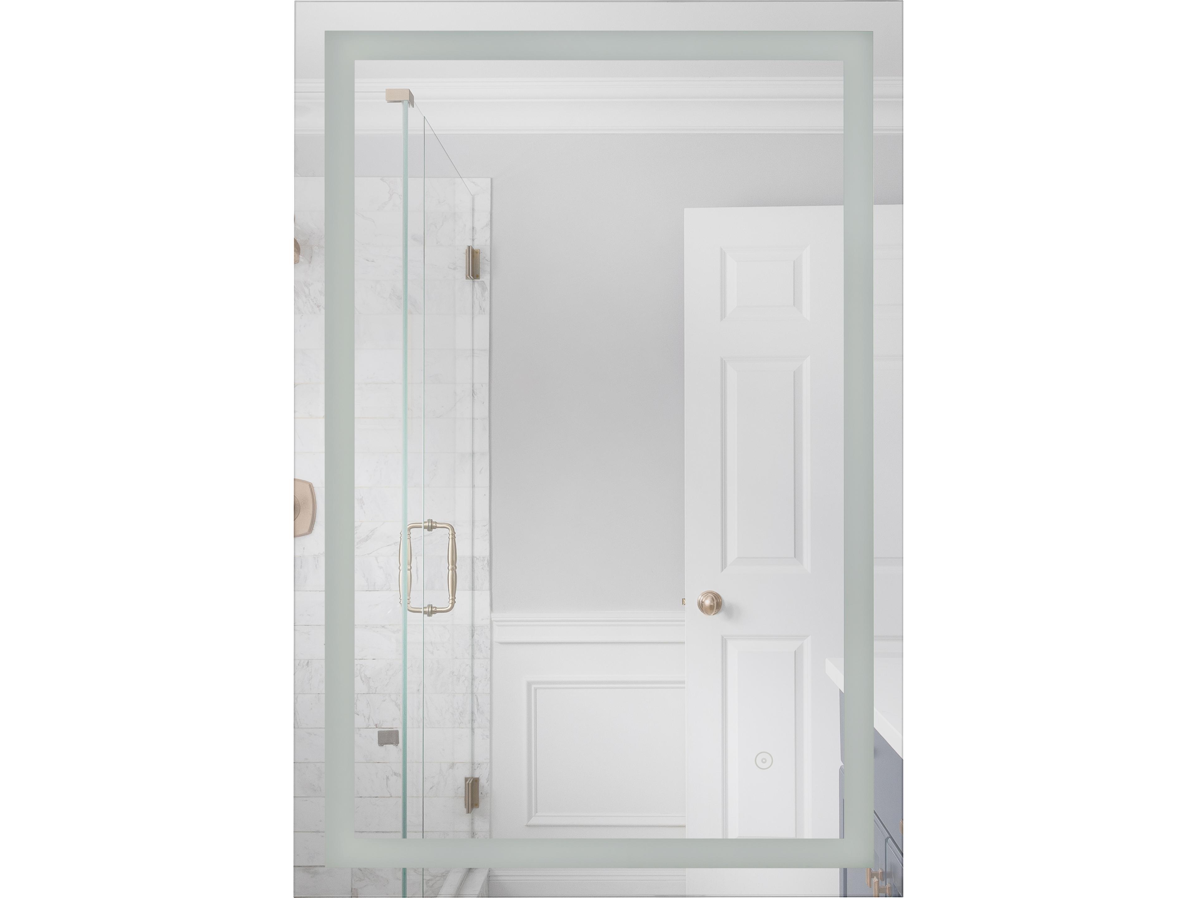 Meredith White Wall Mirror Rectangular