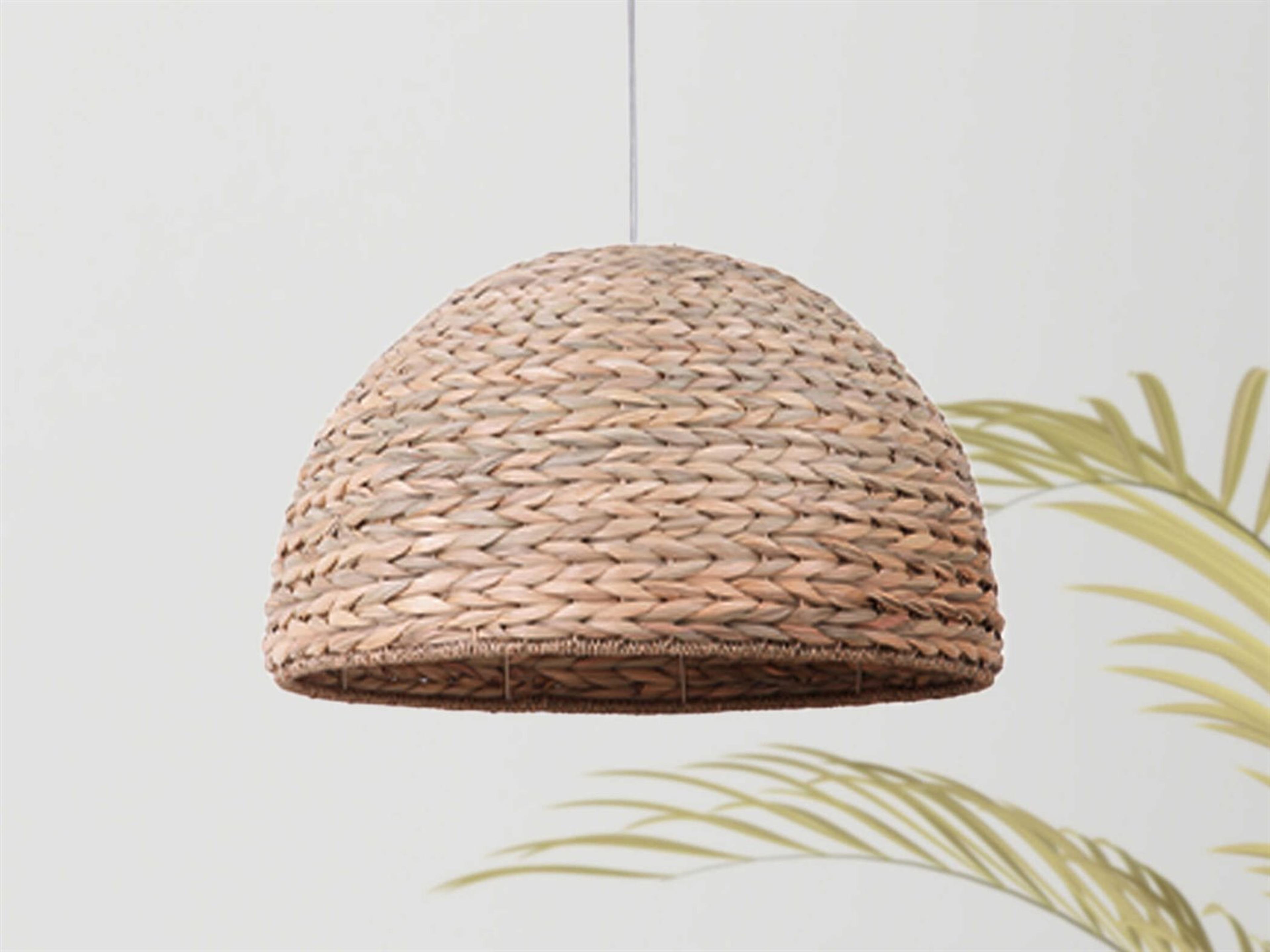 Craftmade Natural 1-Light Brown Dome Pendant