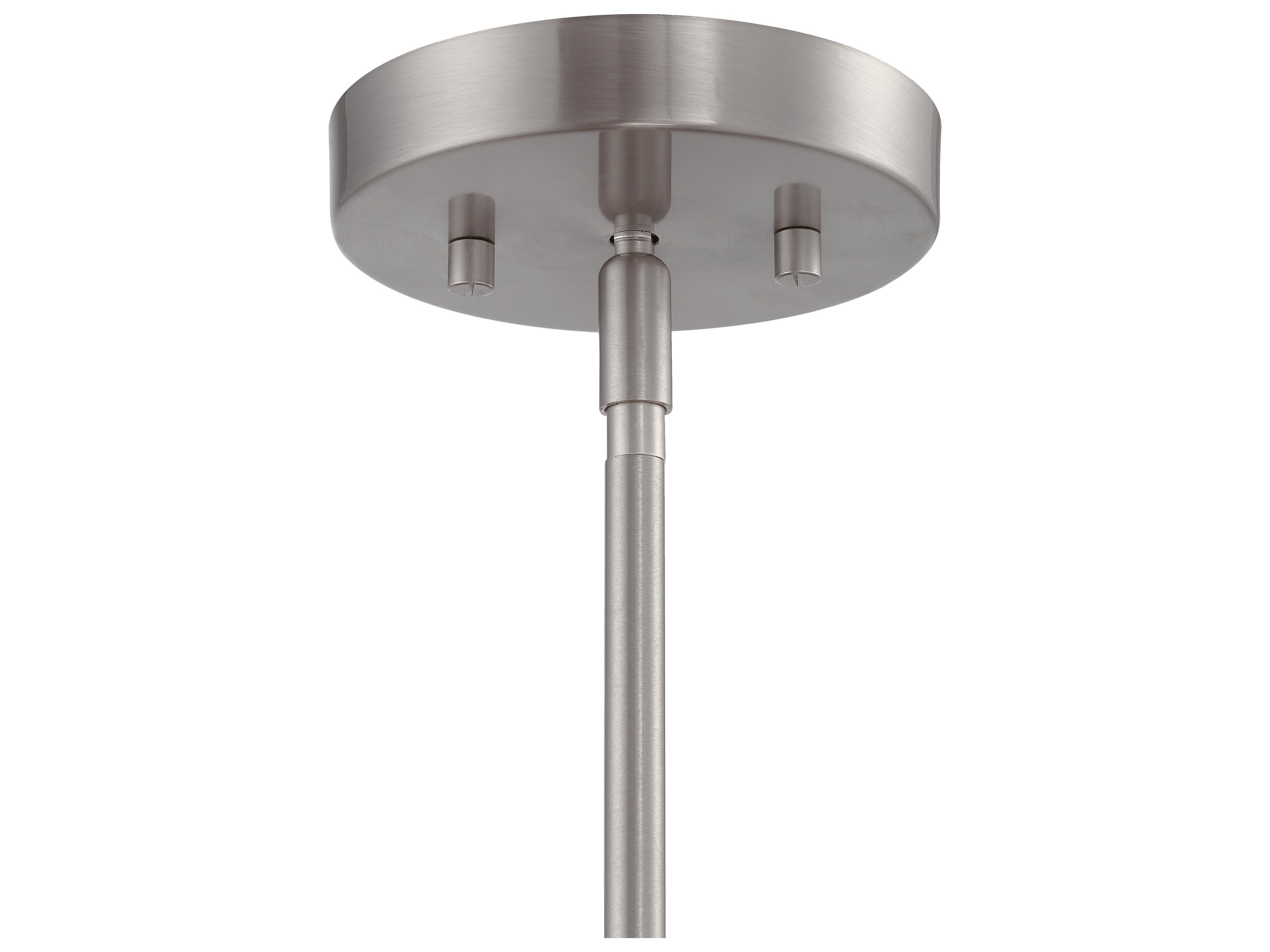 Craftmade 1-Light Brushed Polished Nickel Dome Pendant