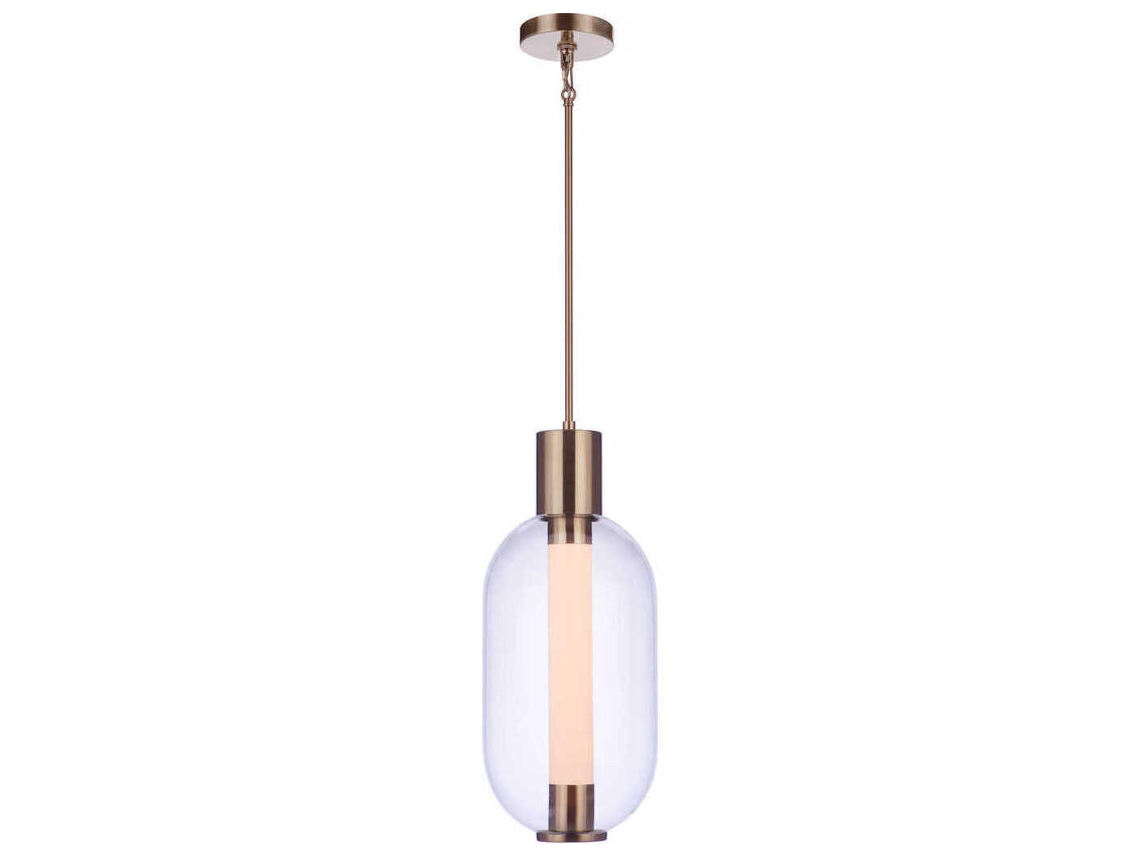 Holmes 1-Light Satin Brass Mini Pendant