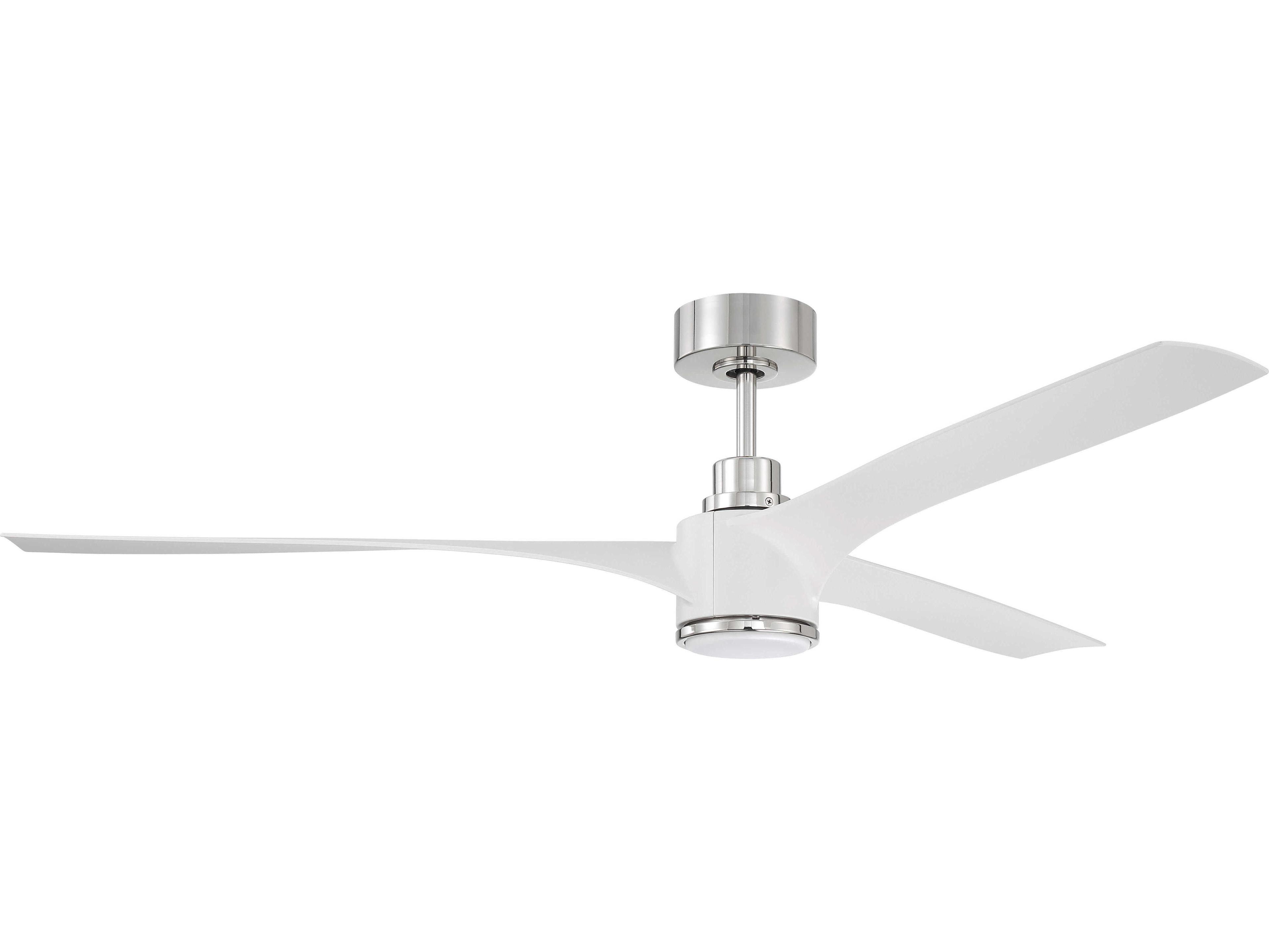 Phoebe Polished Nickel 1 - Light 60" LED Ceiling Fan