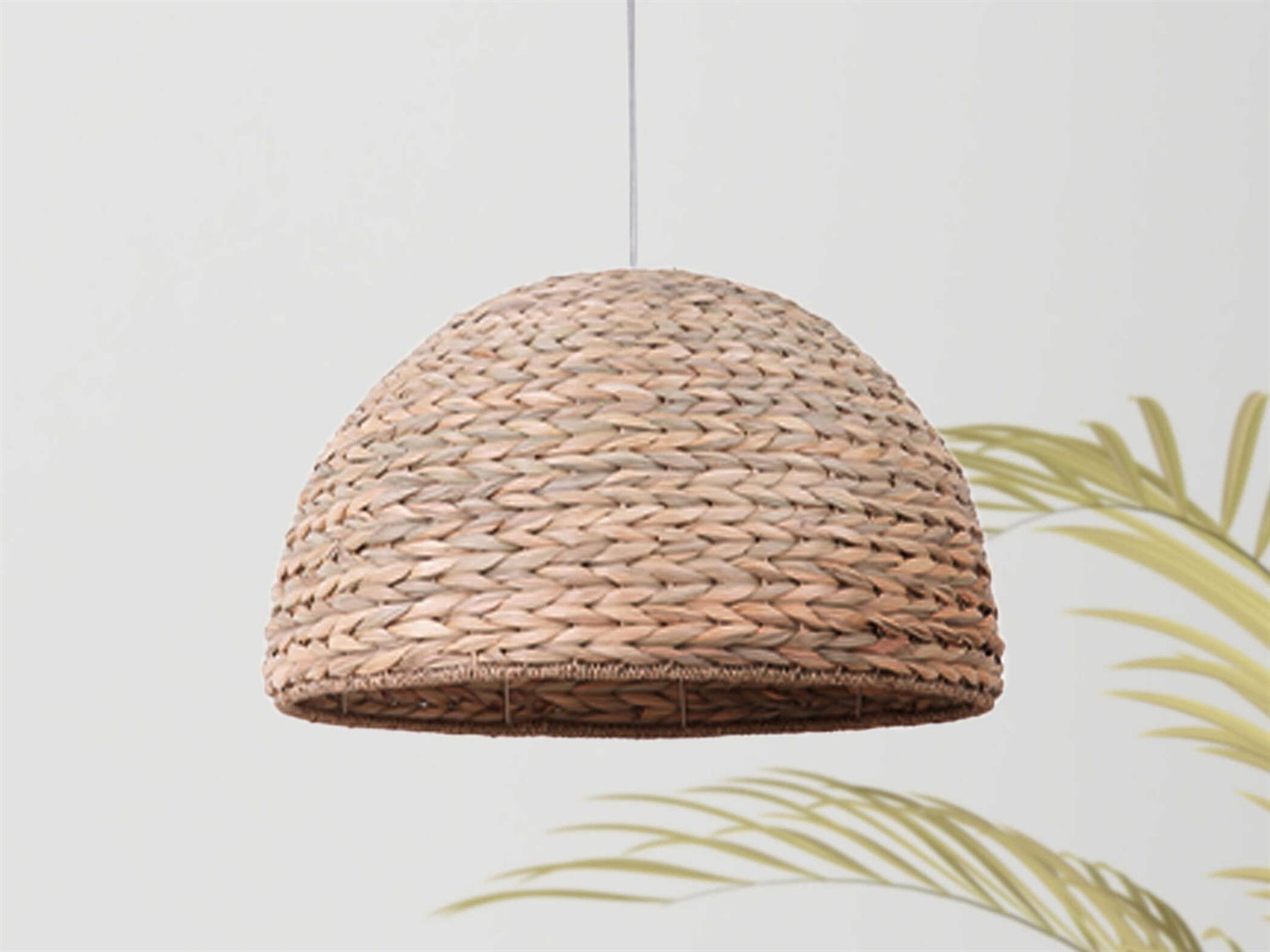 Craftmade Swag Natural Wood Dome Pendant