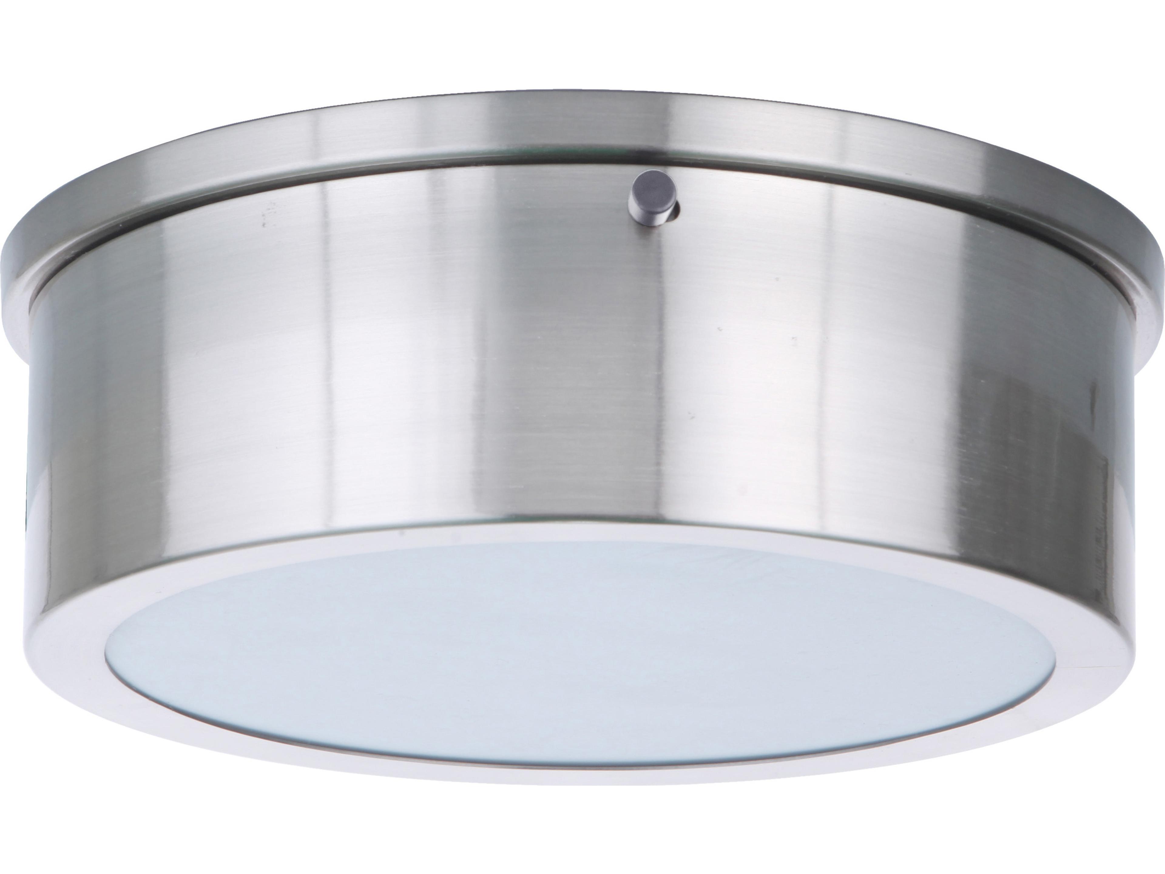 Fenn Brushed Polished Nickel LED Drum Flush Mount
