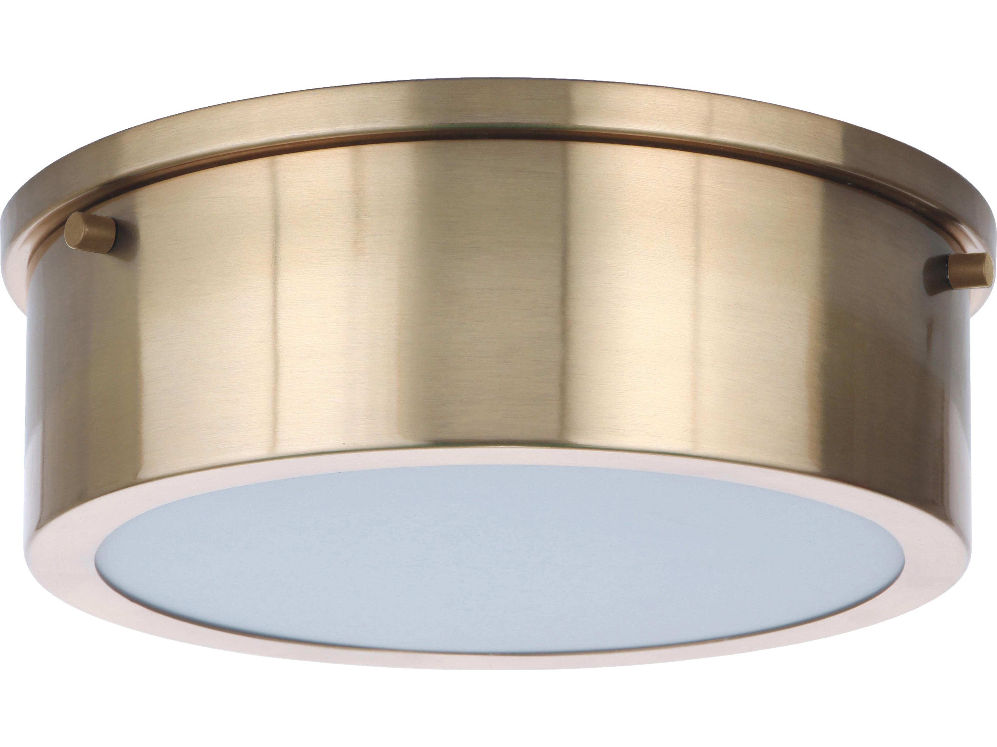 Fenn Satin Brass LED Drum Flush Mount