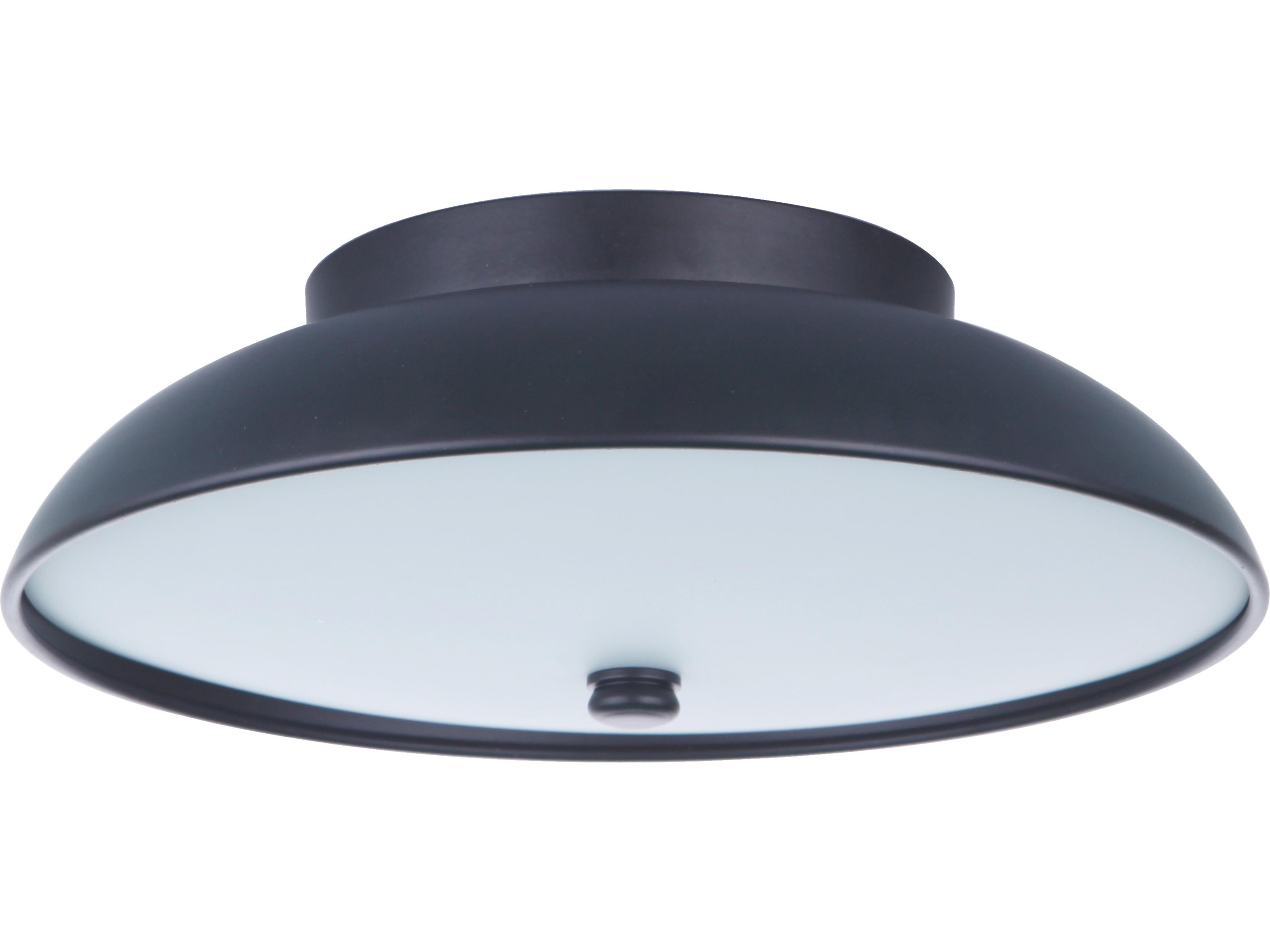 Soul Flat Black LED Dome Flush Mount