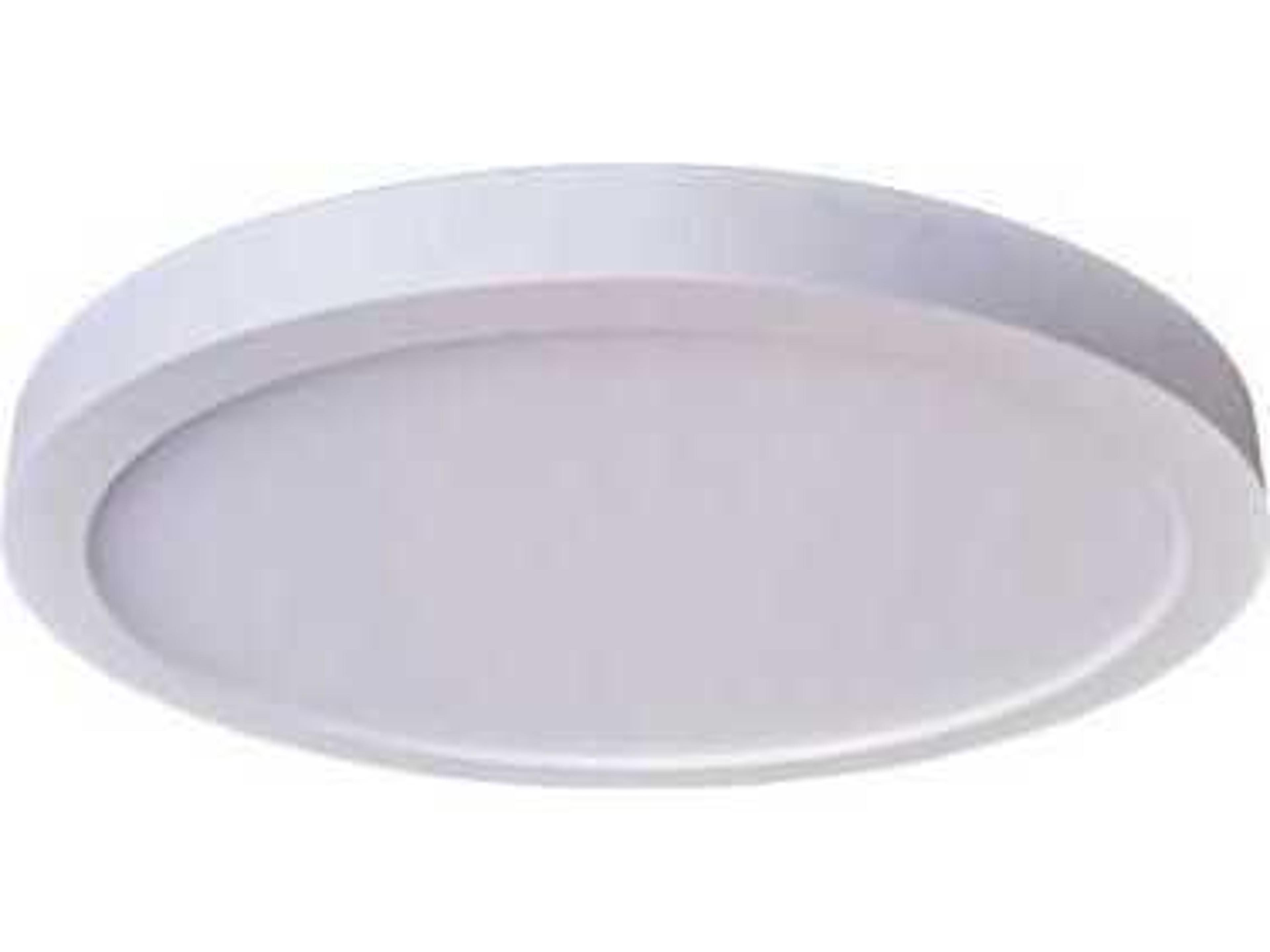 1-Light White LED Round Flush Mount