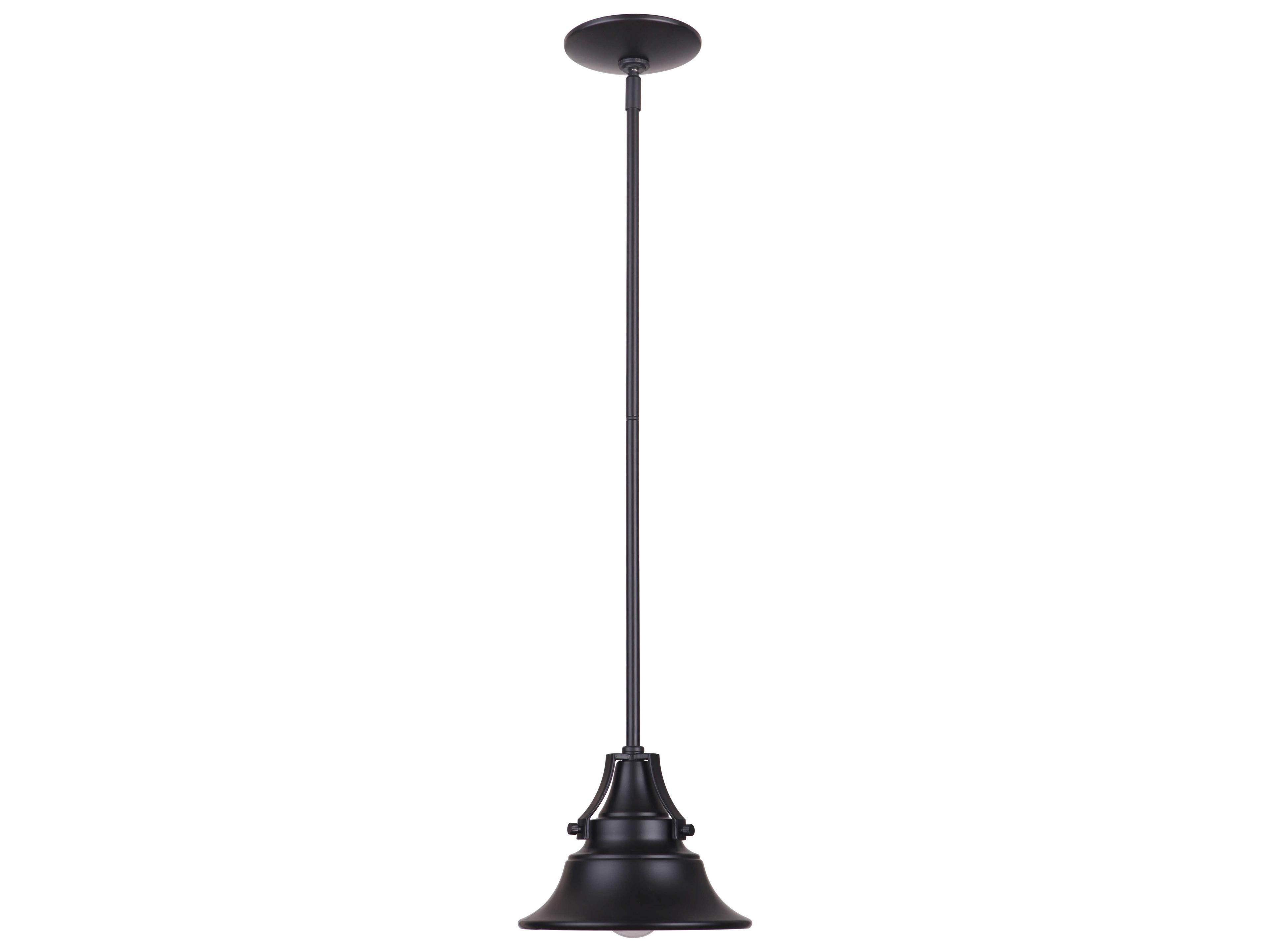 Union 1-Light Midnight Black Pendant