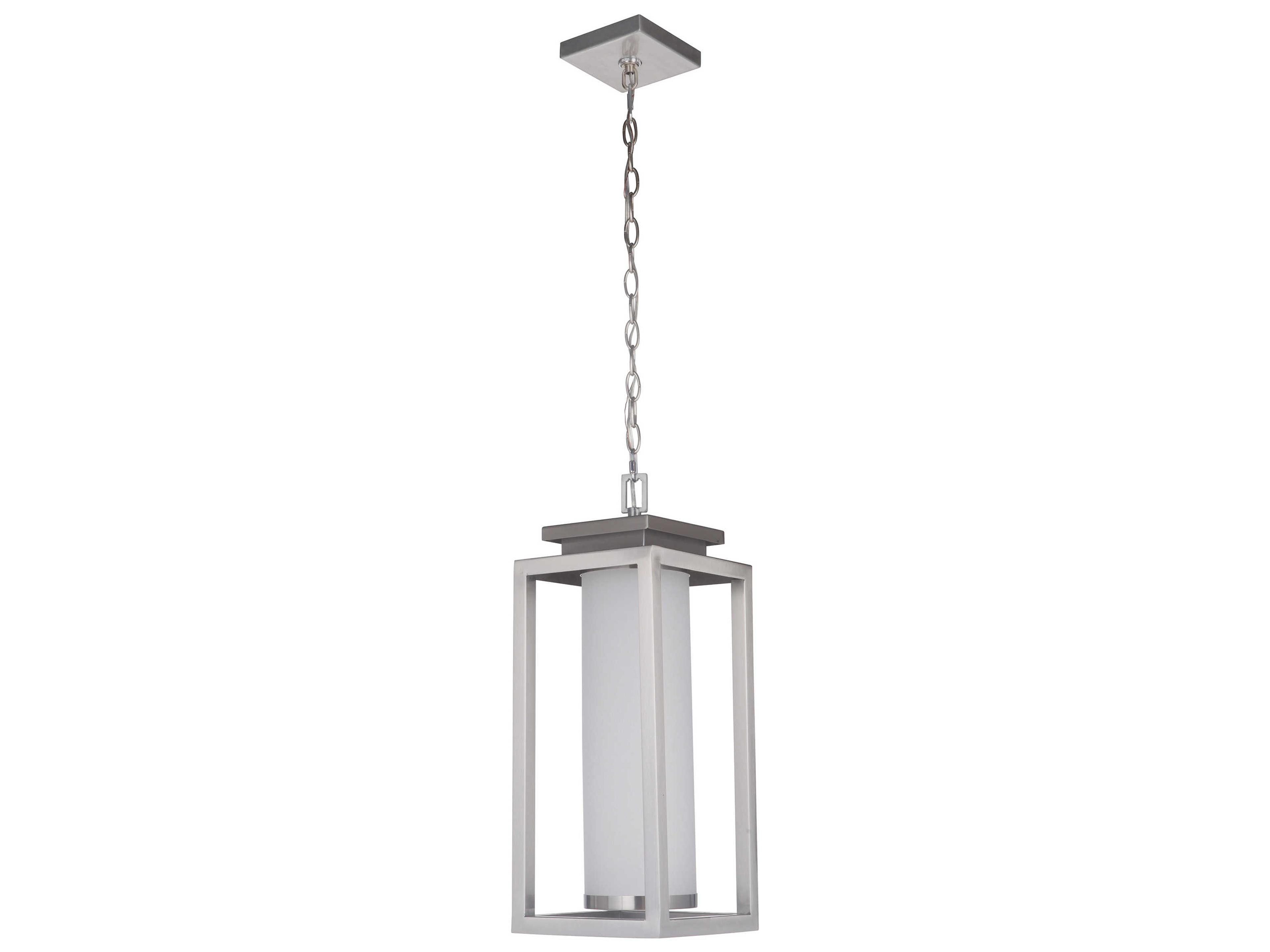 Vailridge 1-Light Stainless Steel Glass LED Geometric Mini Pendant