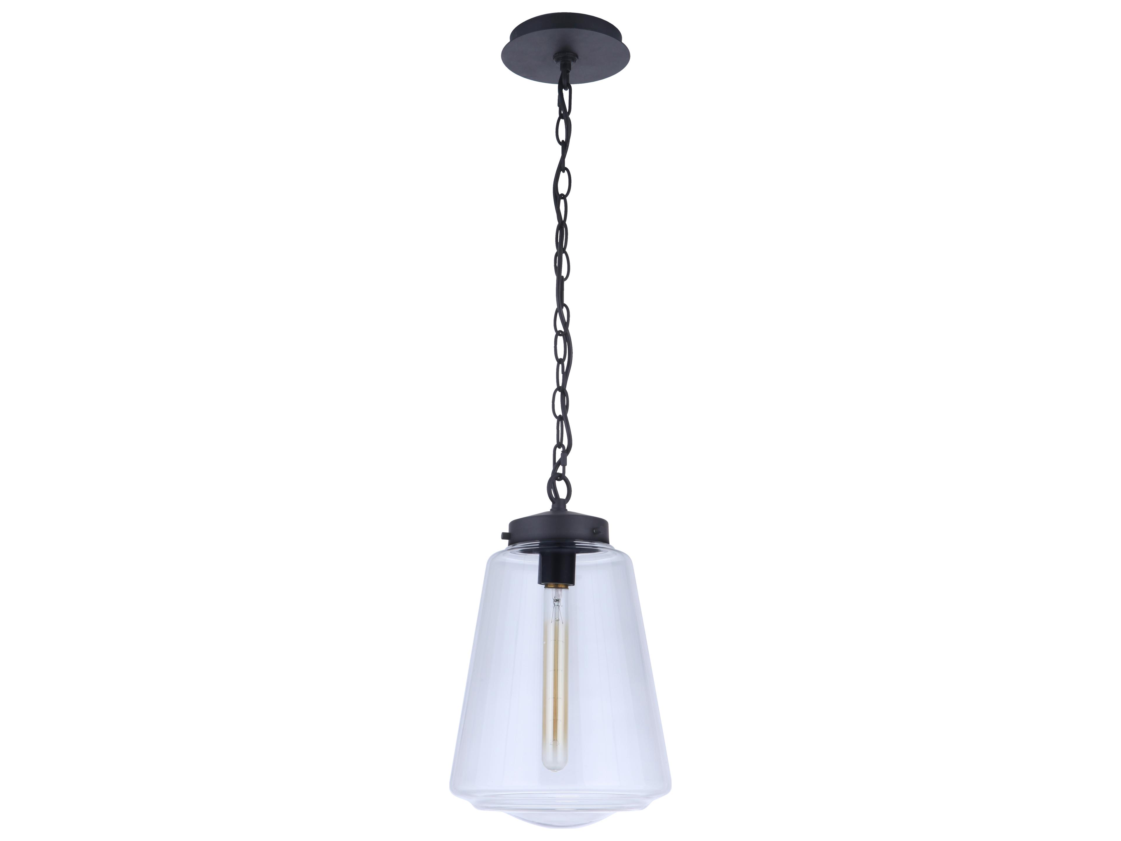 Laclede 1-Light Midnight Black Glass Mini Pendant