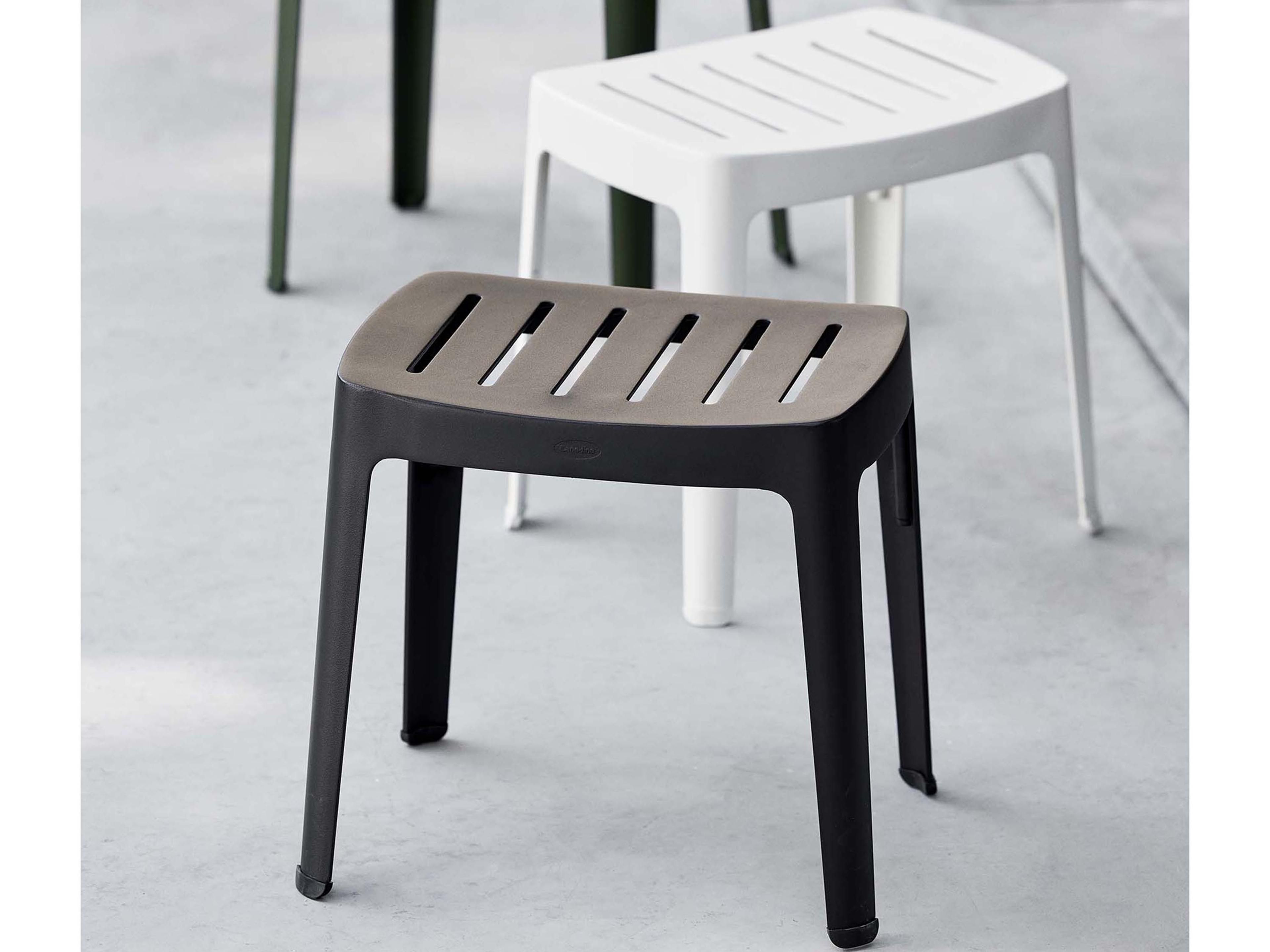 Cane Line Cut Accent Stool