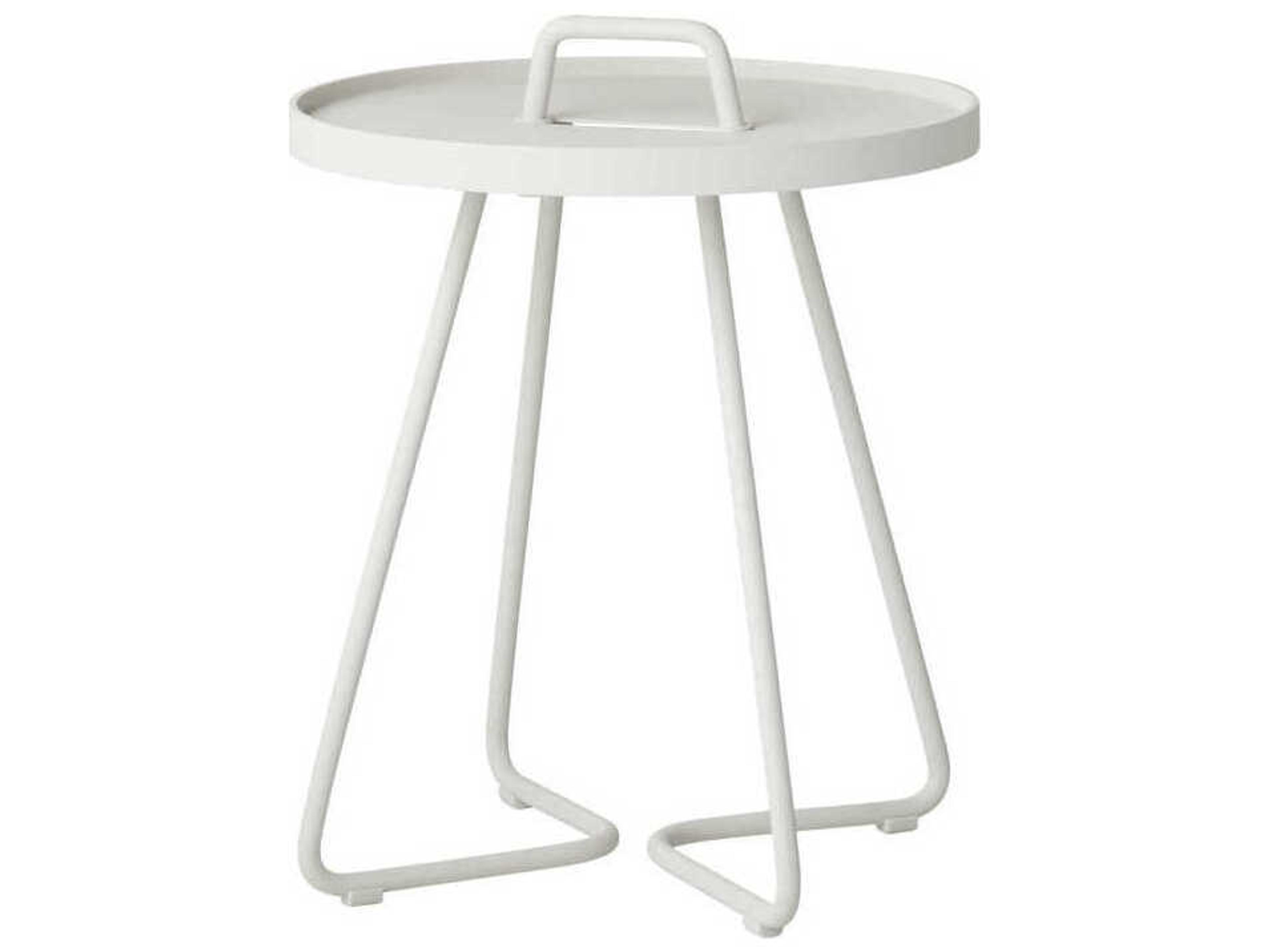 Cane Line On The Move Mini Round Metal End Table