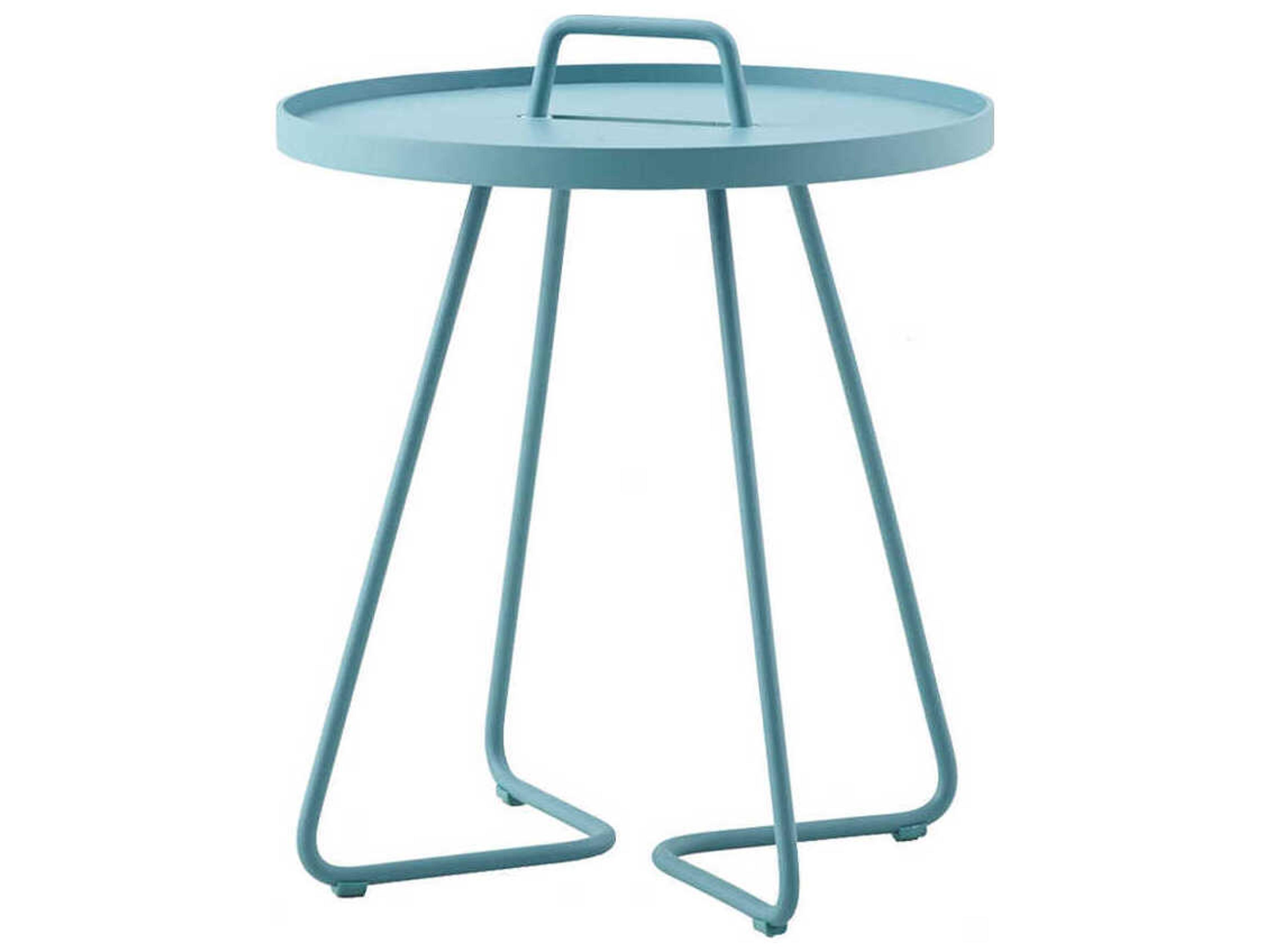 Cane Line On The Move Small Round Metal End Table