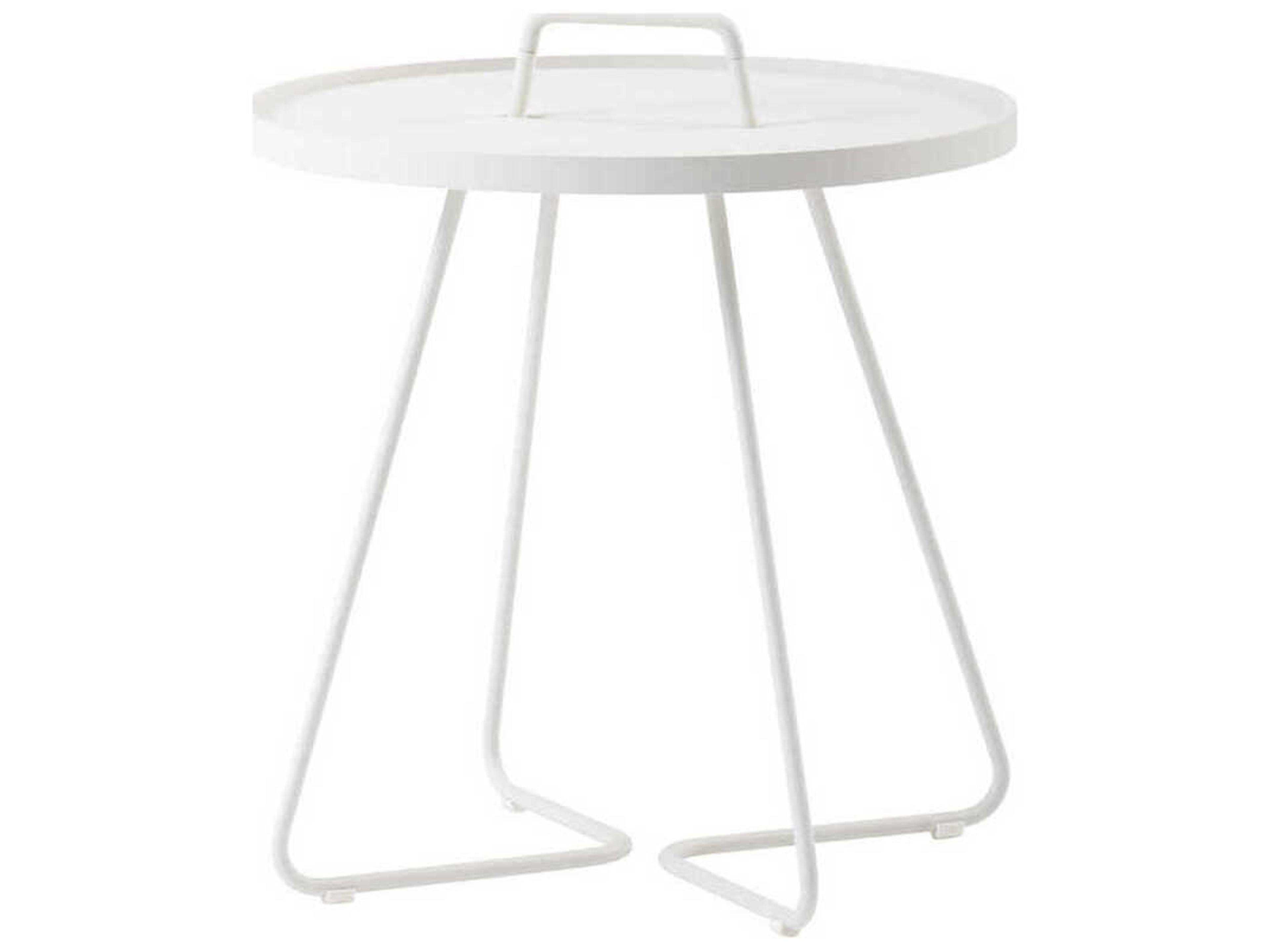 Cane Line On The Move Small Round Metal End Table