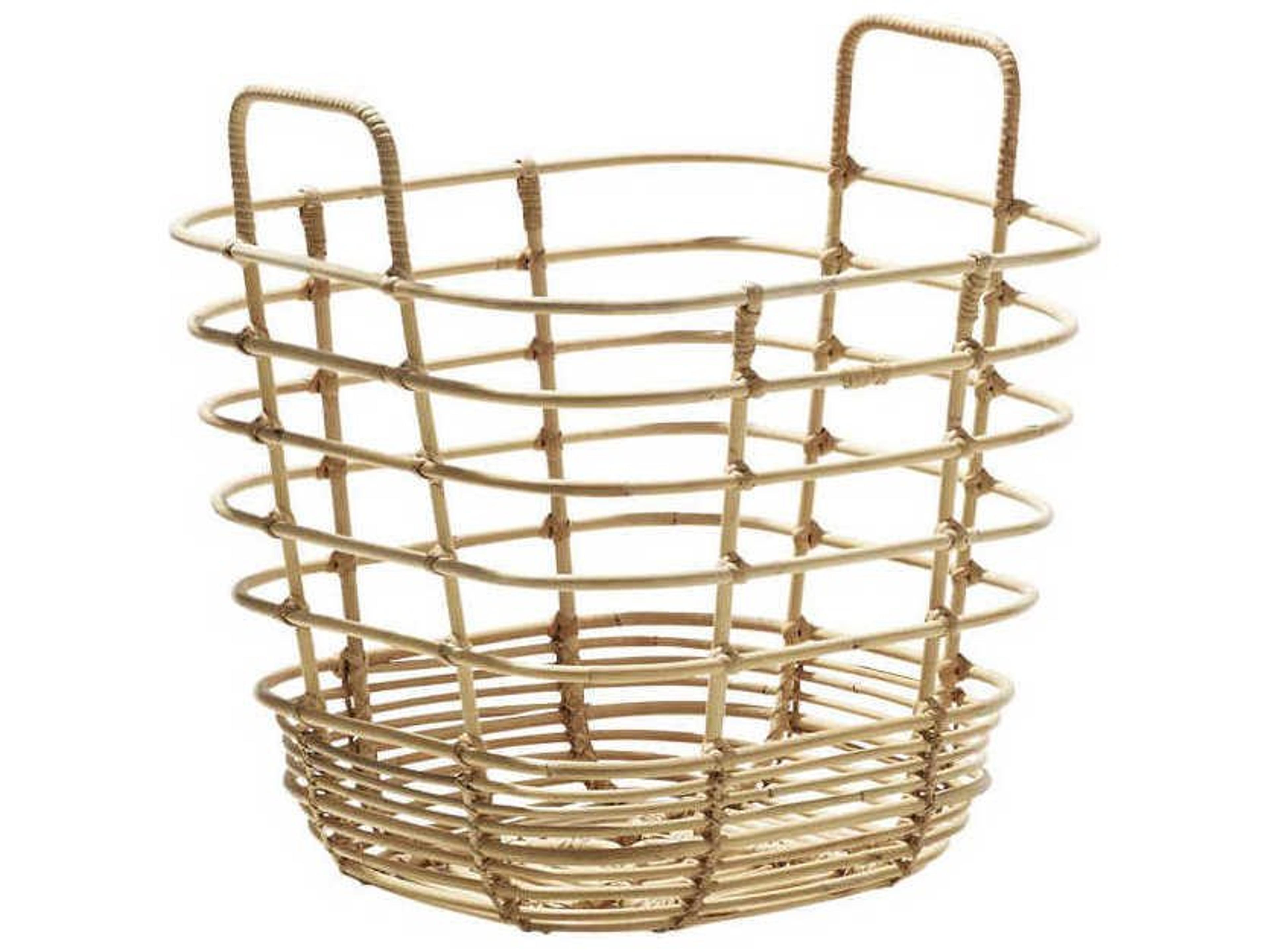 Sweep Square Rattan Indoor Storage Basket