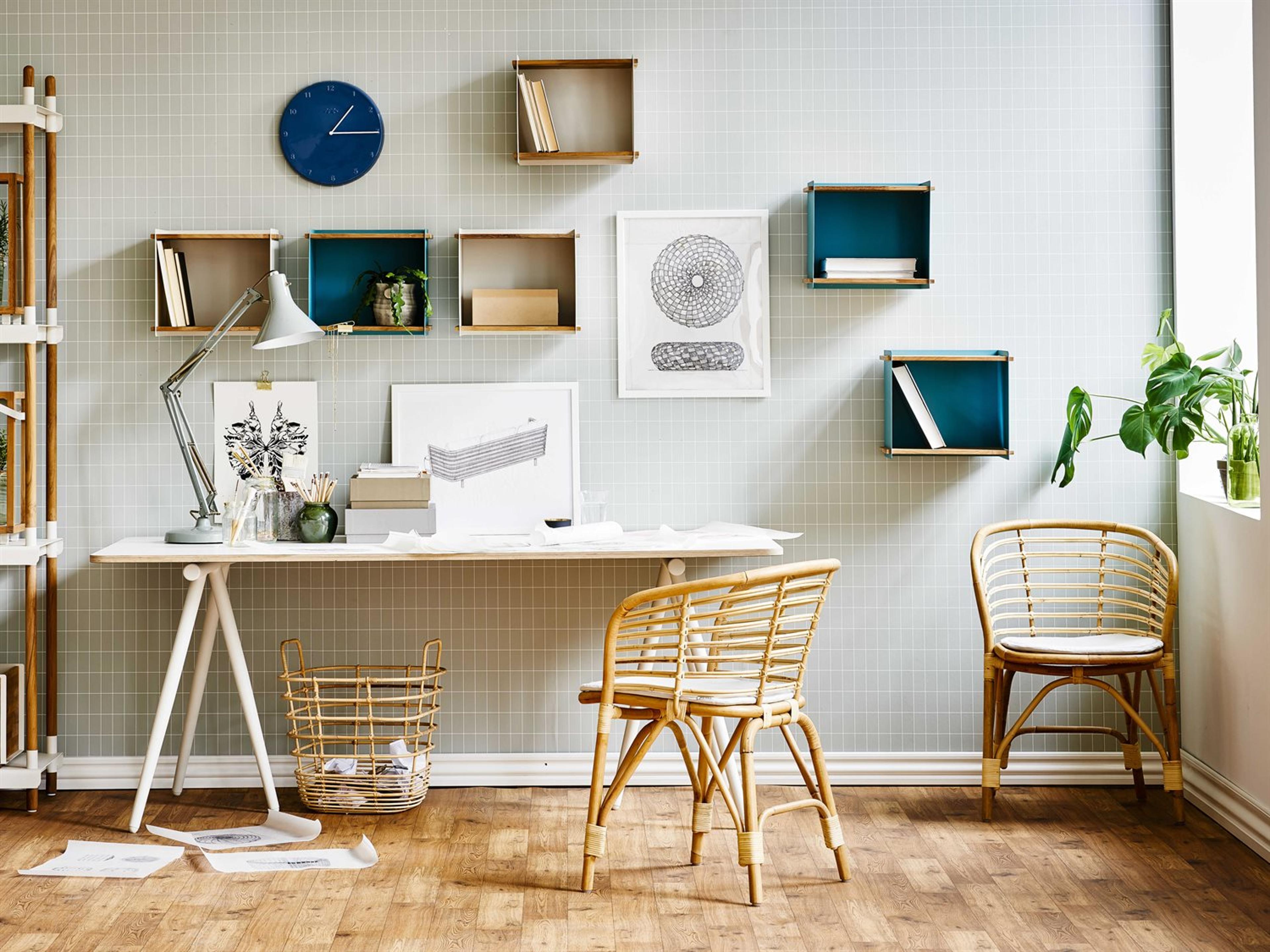 Cane Line Indoor Sweep Natural Storage Bin