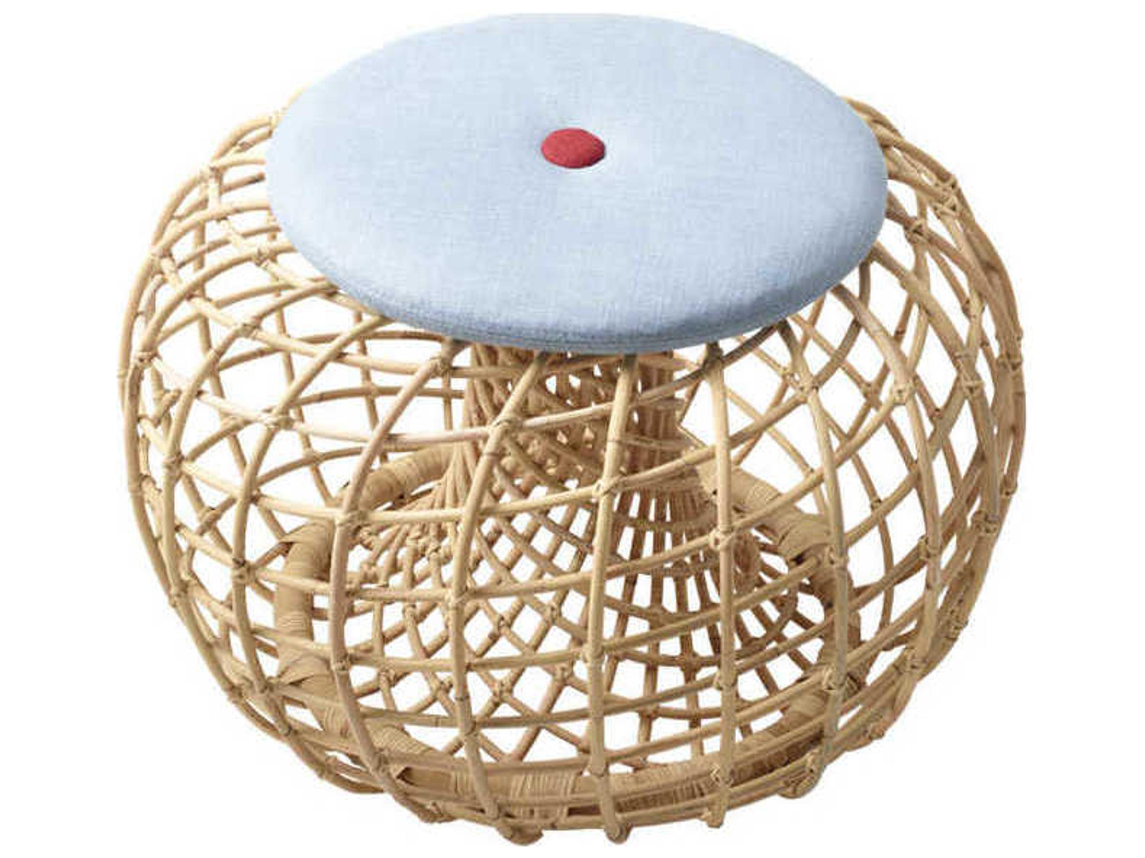Cane Line Nest Natural Tan Ottoman