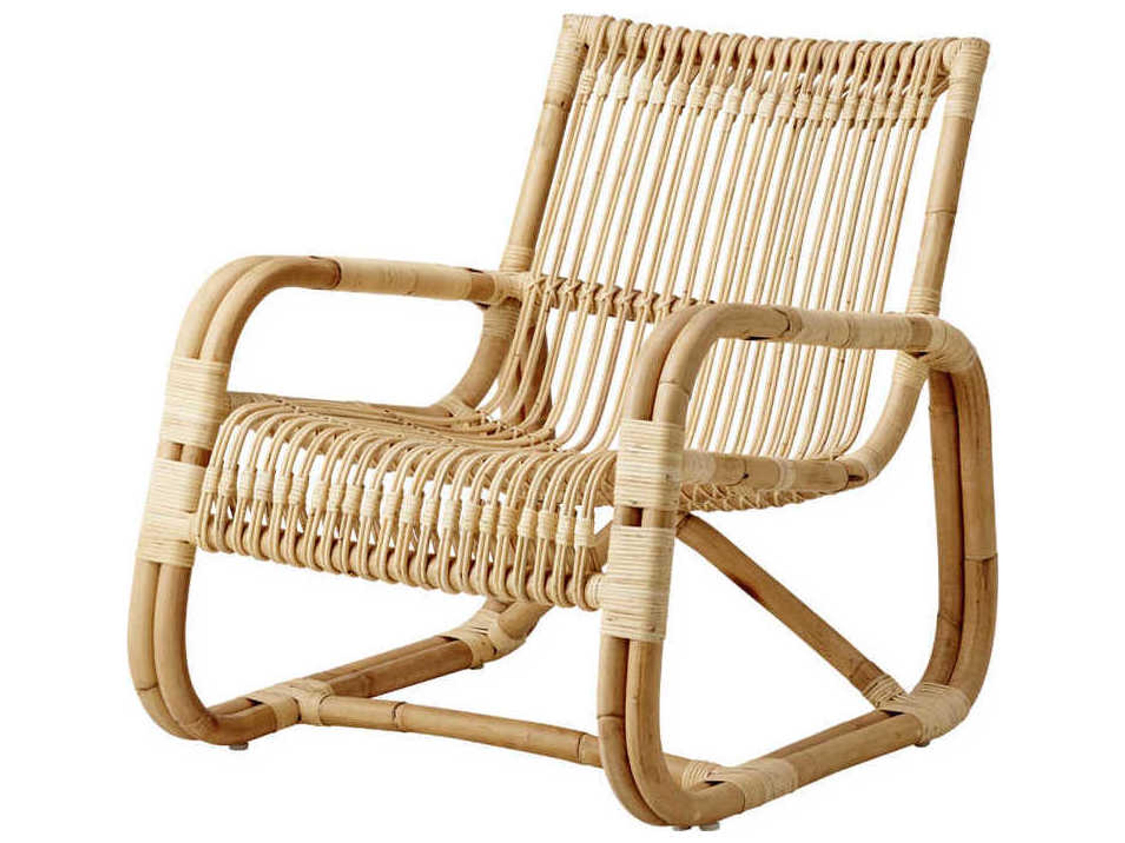 Cane-line Curve Lounge Chair Natural Rattan Indoor