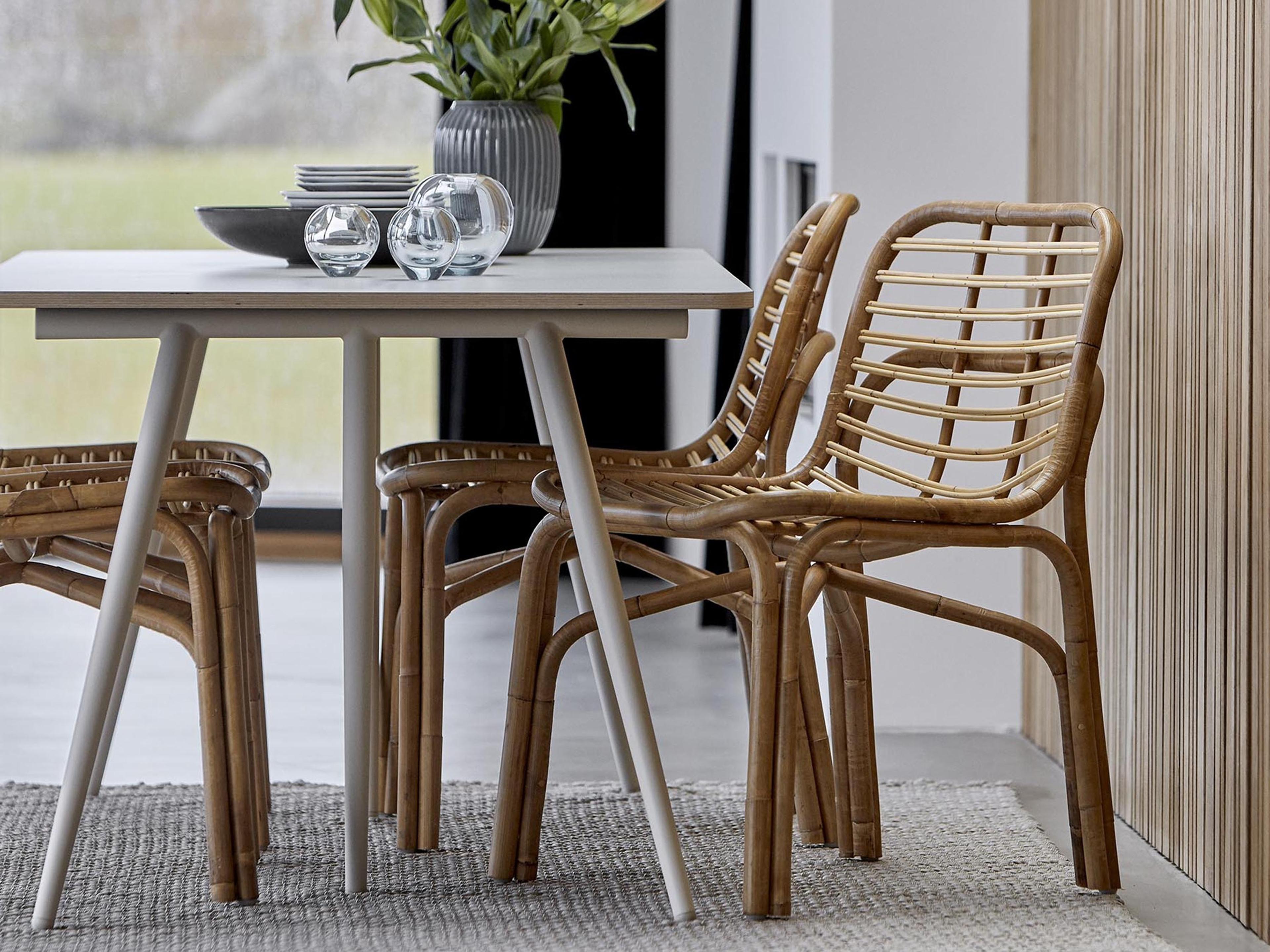 Cane Line Peak Rattan Brown Side Dining Chair