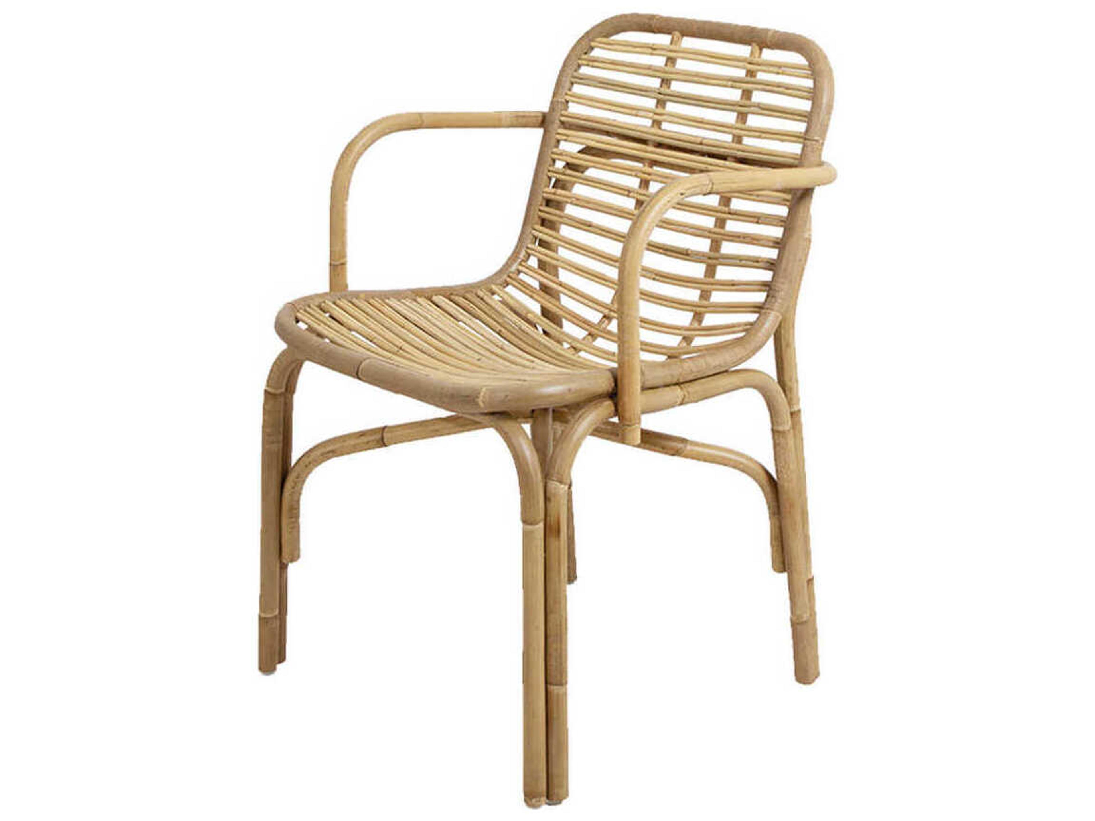 Cane Line Peak Rattan Brown Arm Dining Chair