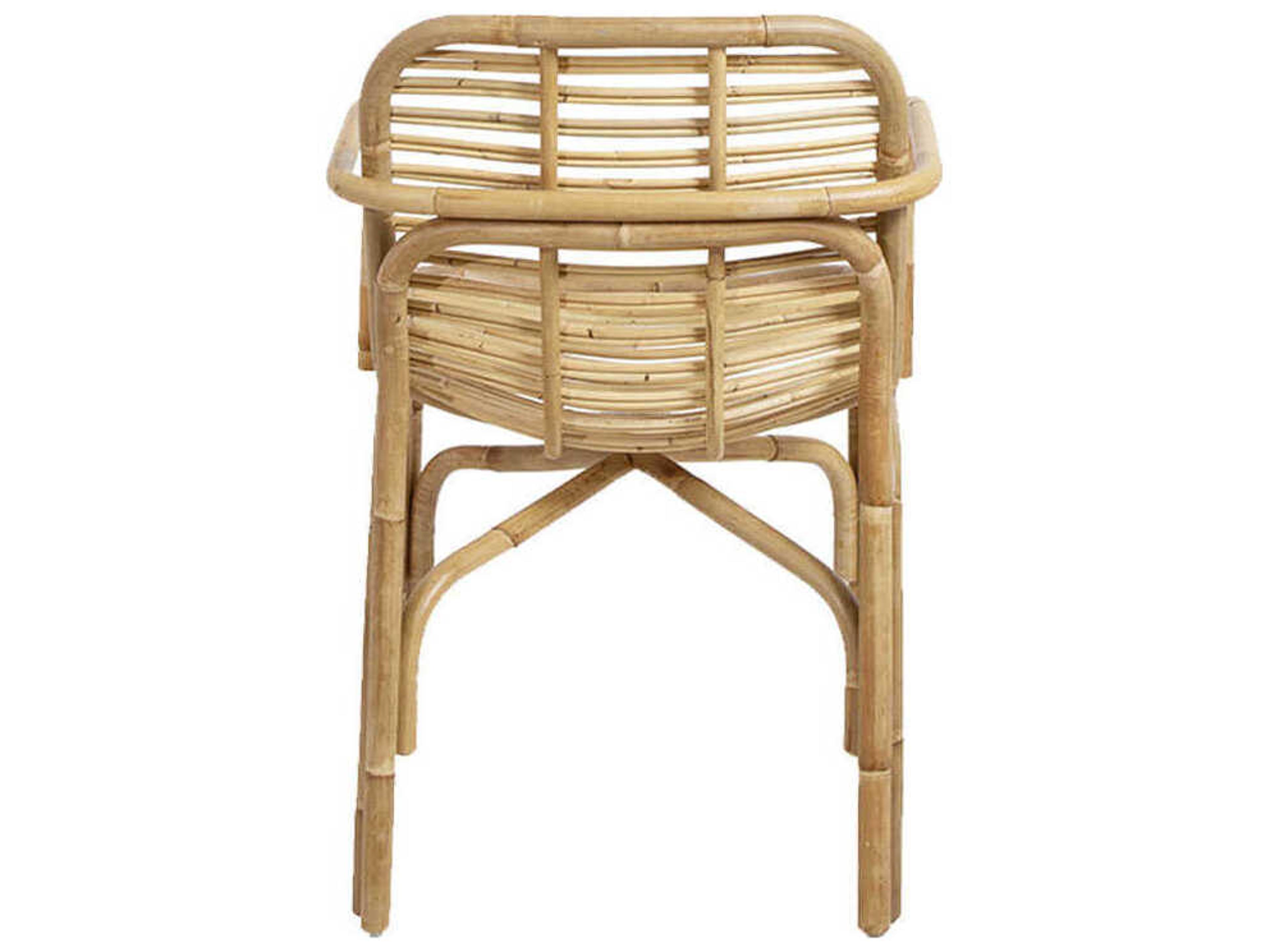 Cane Line Peak Rattan Brown Arm Dining Chair