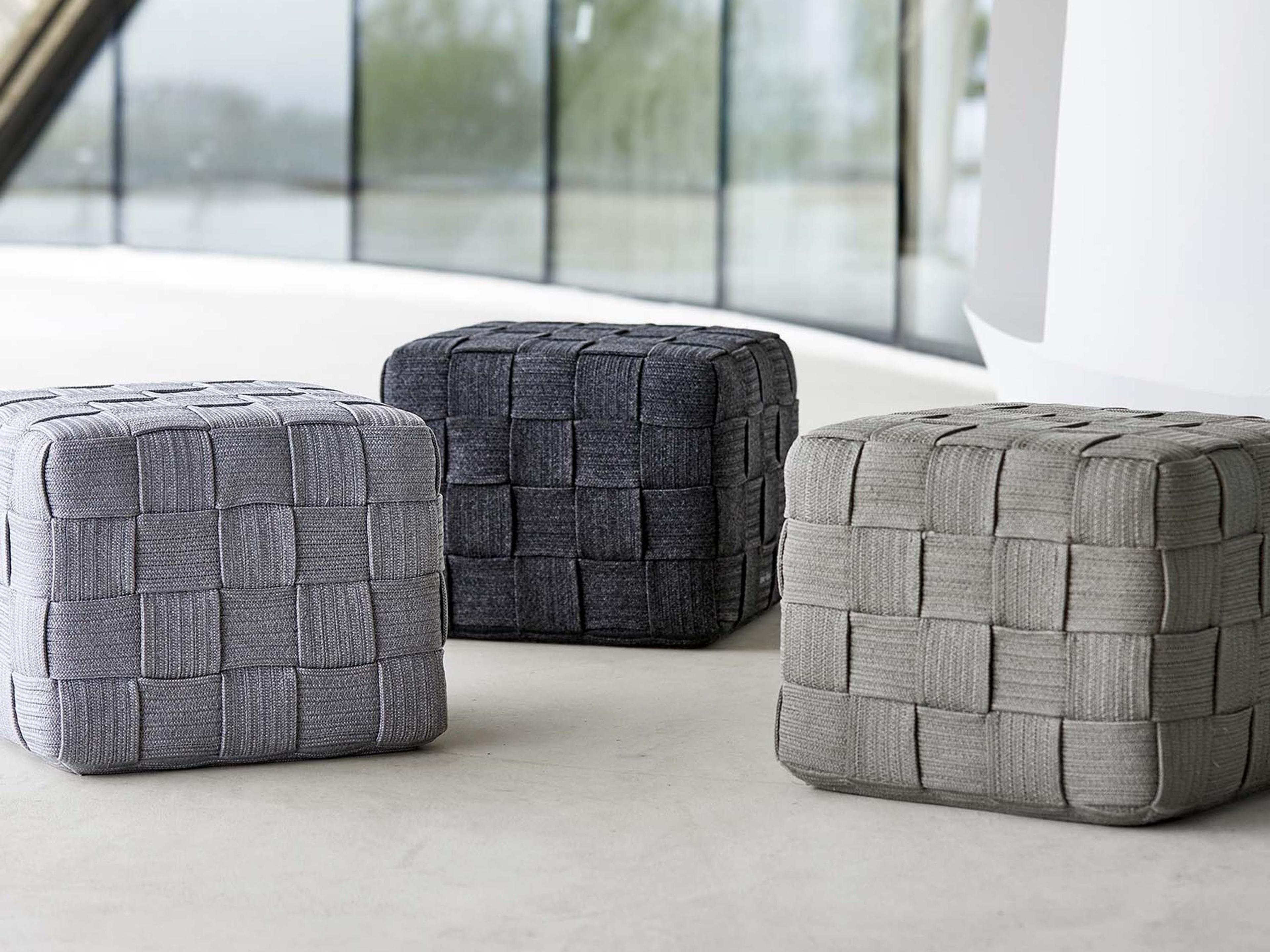 Cane Line Cube Footstool