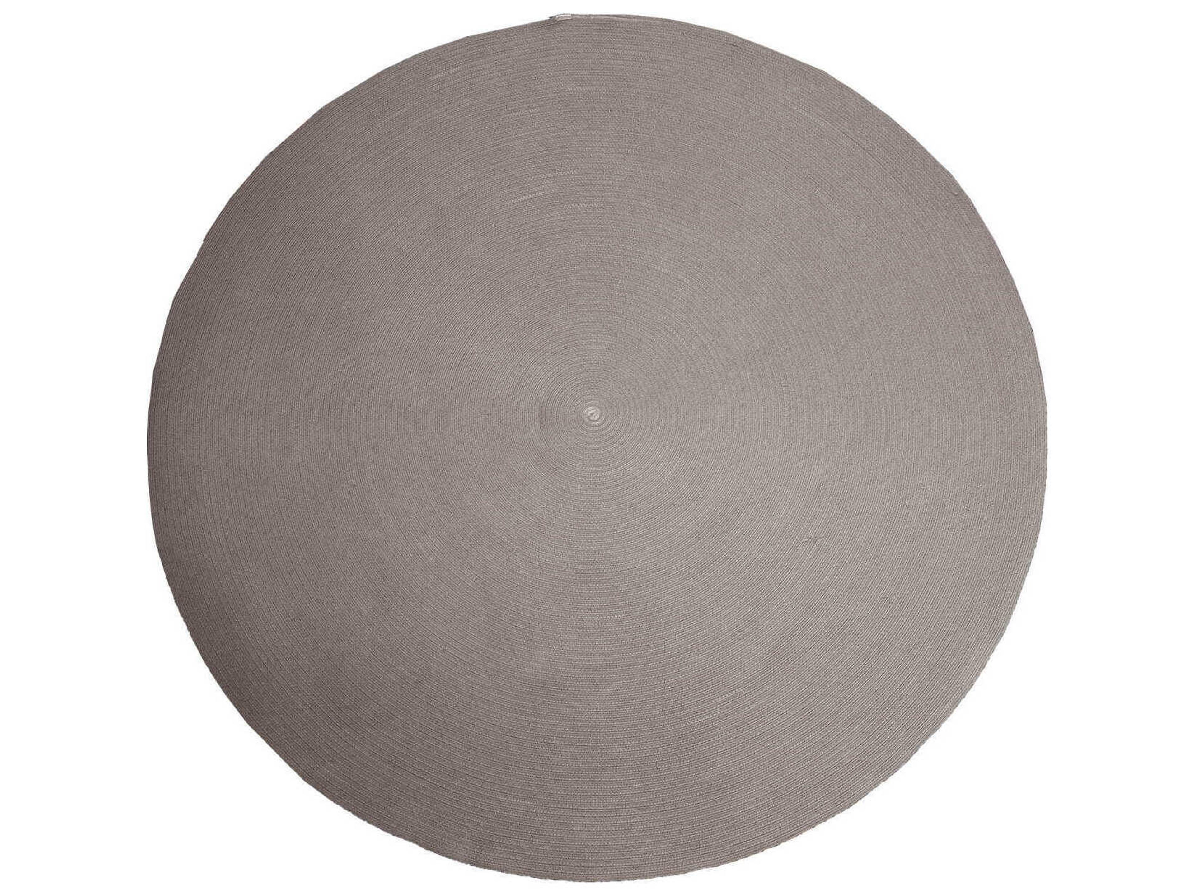Circle Round Area Rug Taupe Indoor Outdoor
