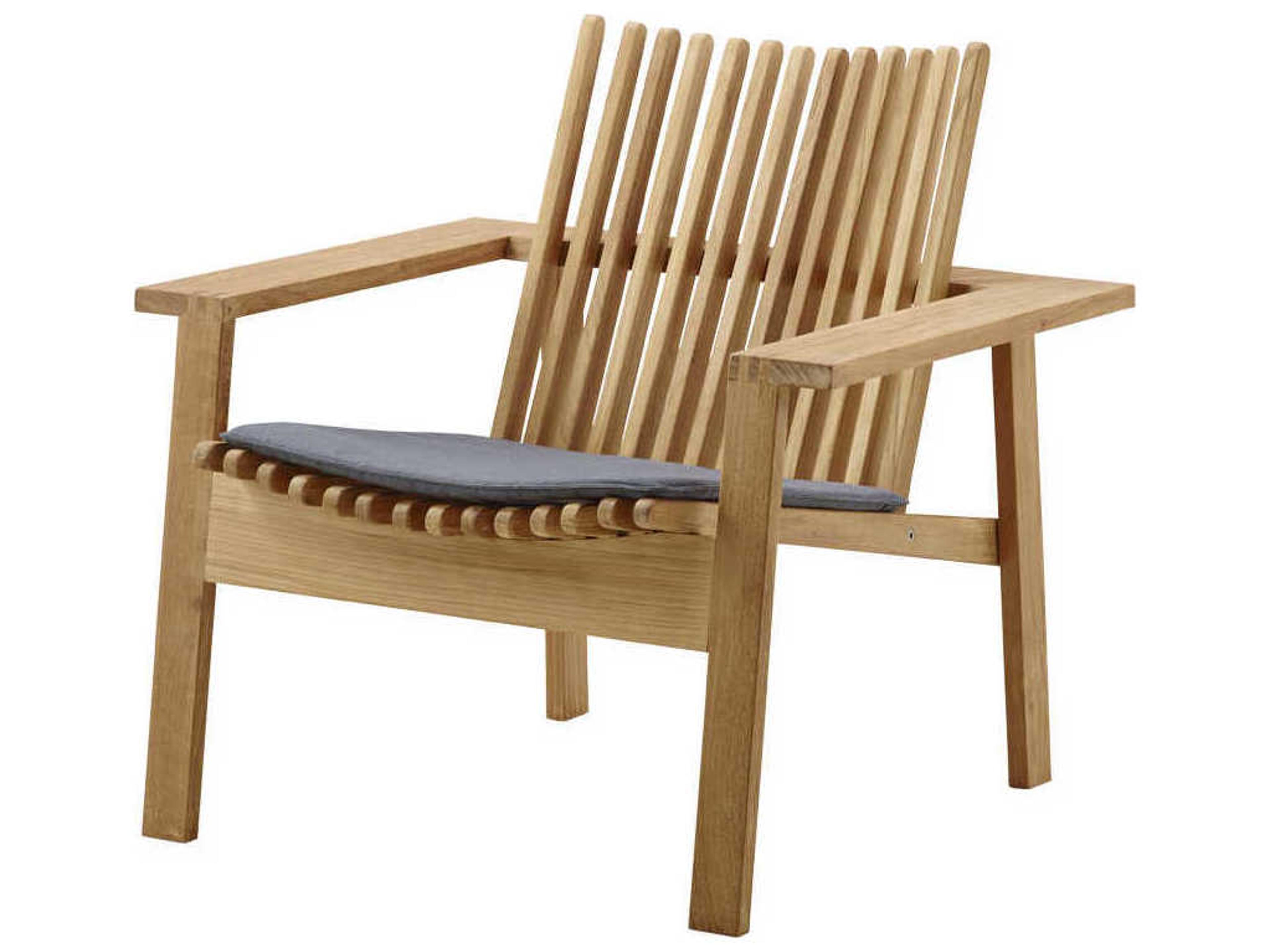 Cane Line Outdoor Amaze Teak Stackable Lounge Chair