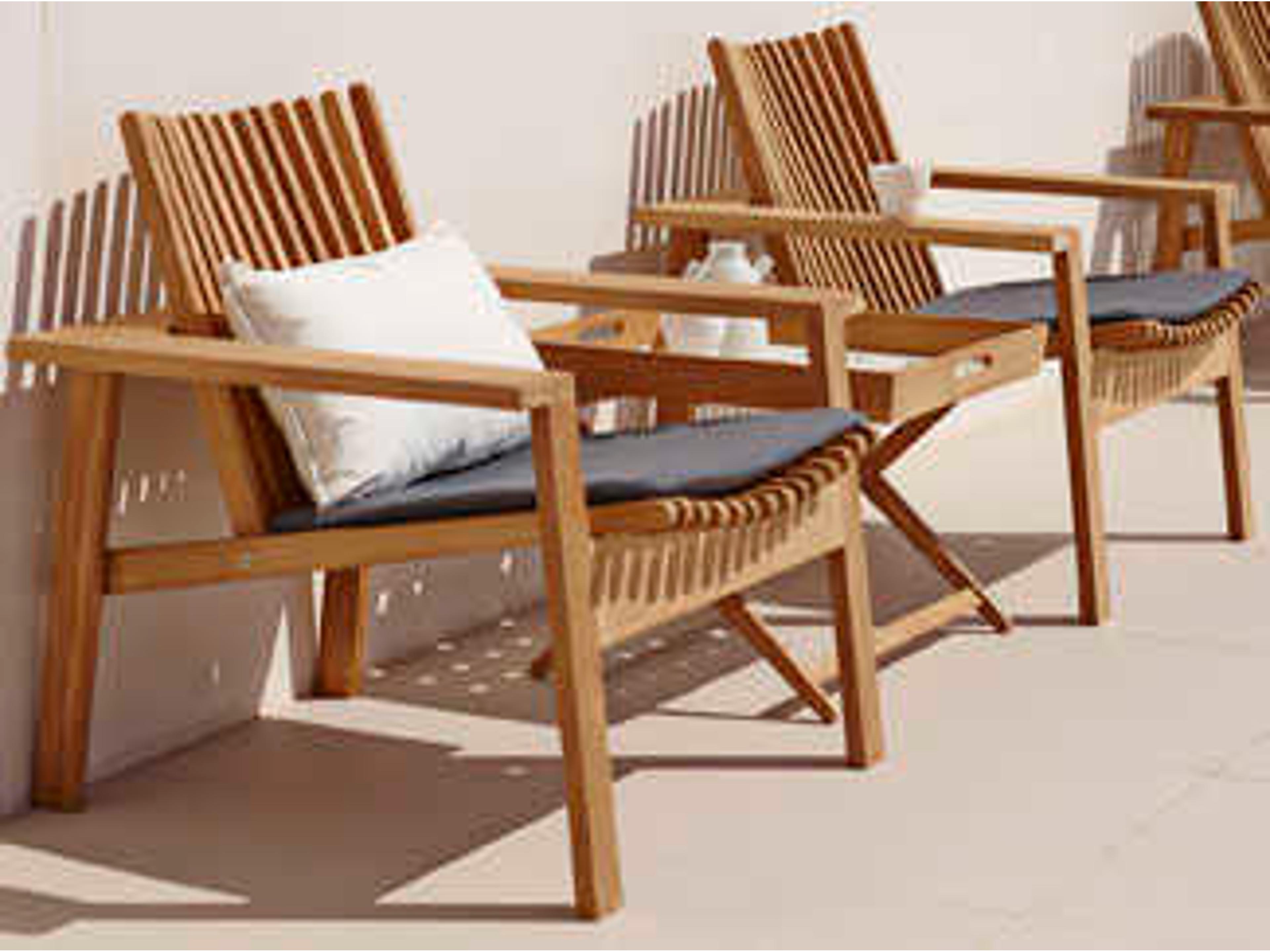 Cane Line Outdoor Amaze Lounge chair/Sofa Replacement Cushion in Natte Grey