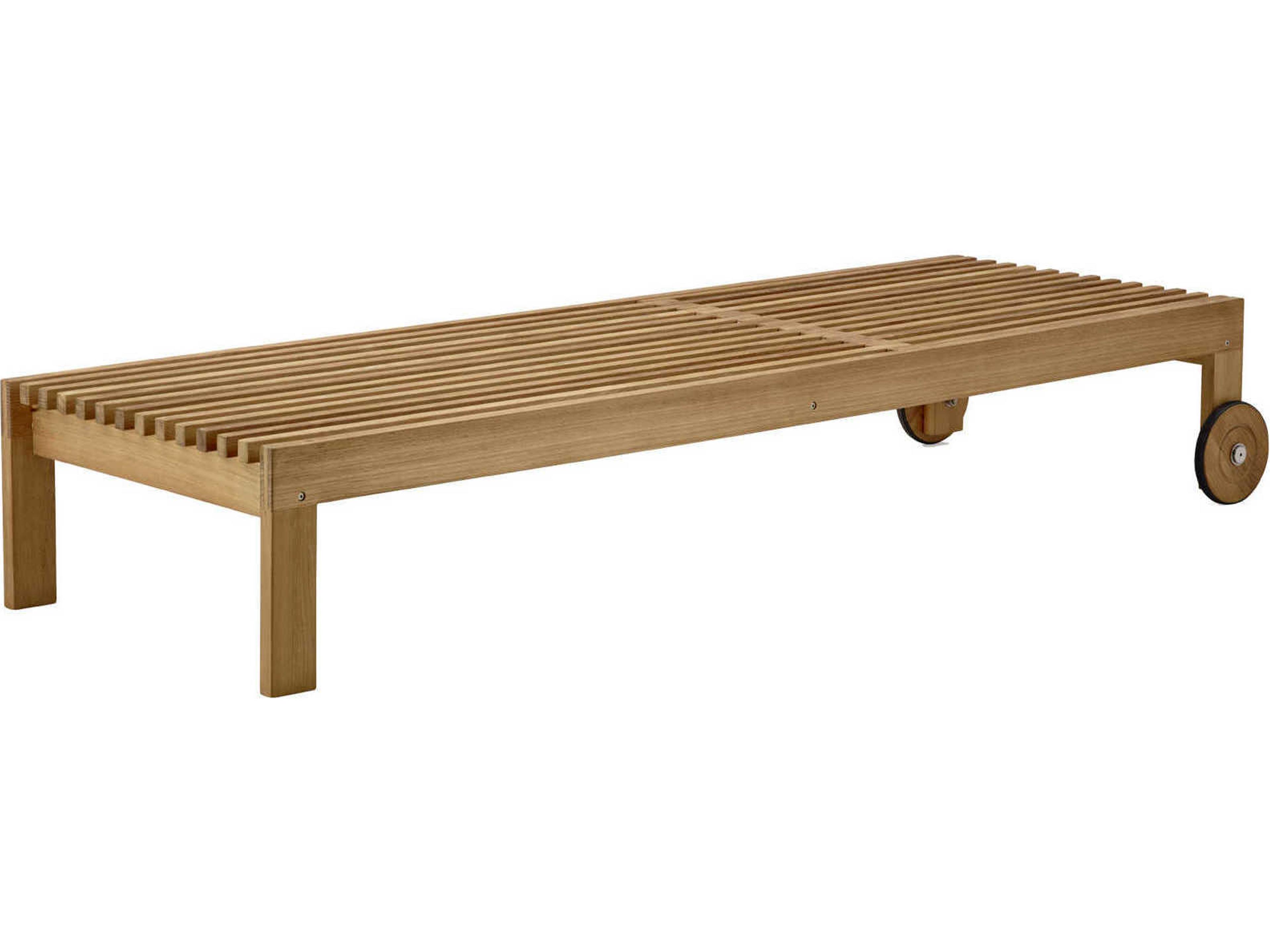 Cane Line Outdoor Amaze Teak Sunbed Chaise Lounge