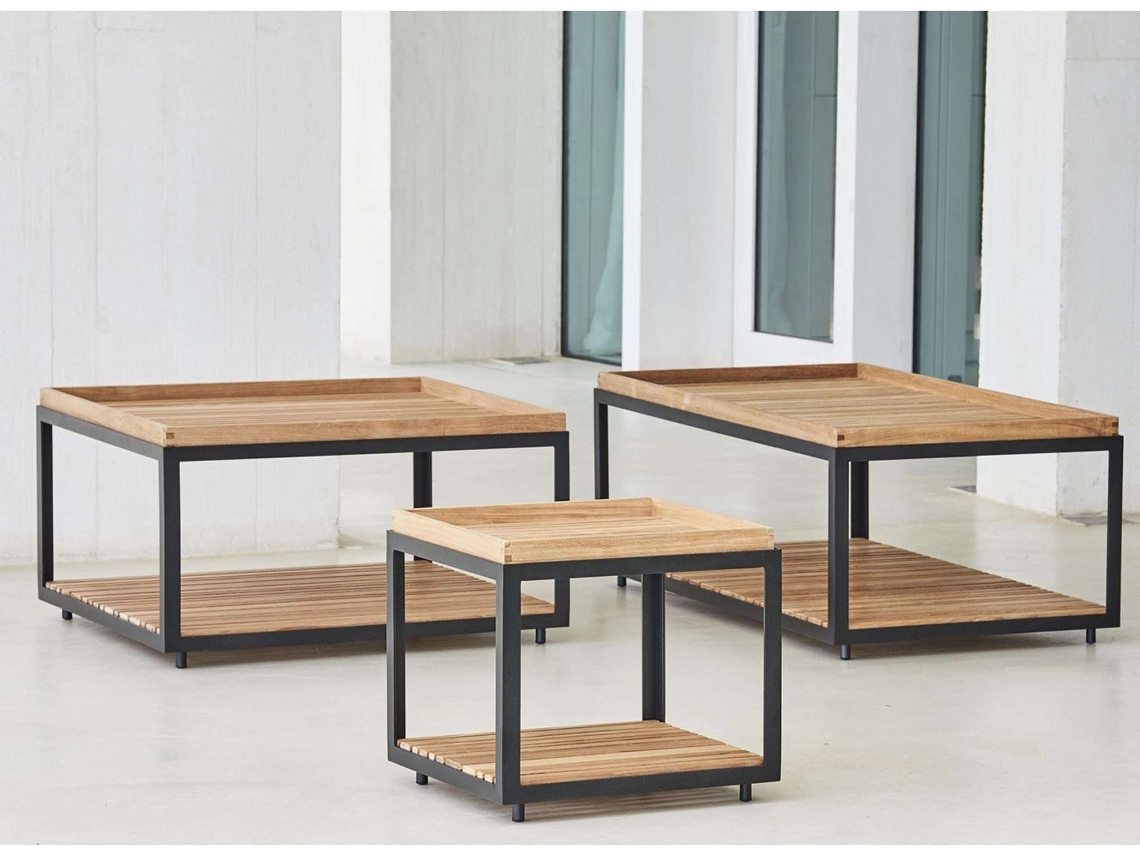 Cane Line Outdoor Level Aluminum Small Coffee Table Base