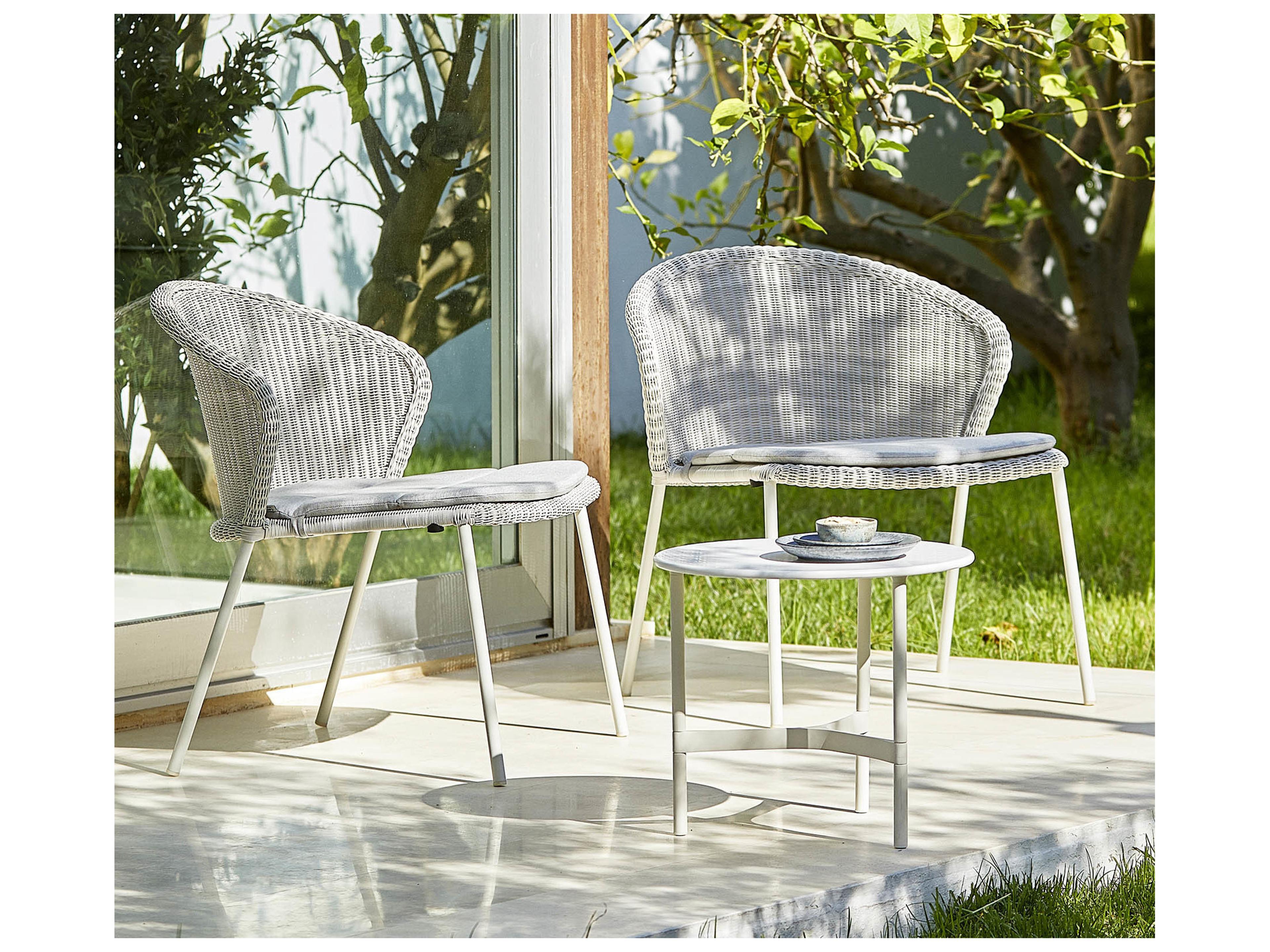 Cane Line Outdoor Twist Aluminum Small Coffee Table Base