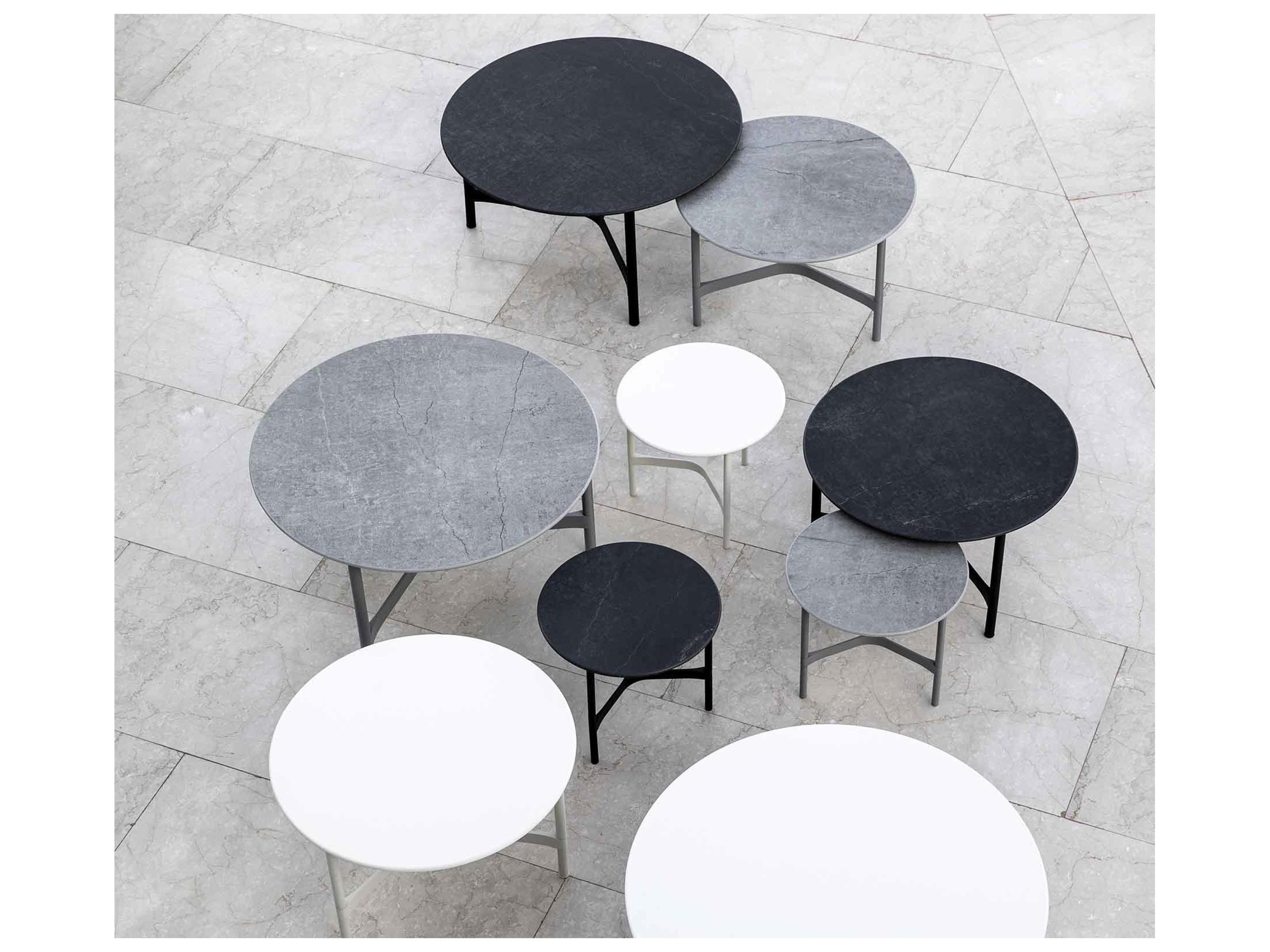 Cane Line Outdoor Twist Aluminum Medium Coffee Table Base