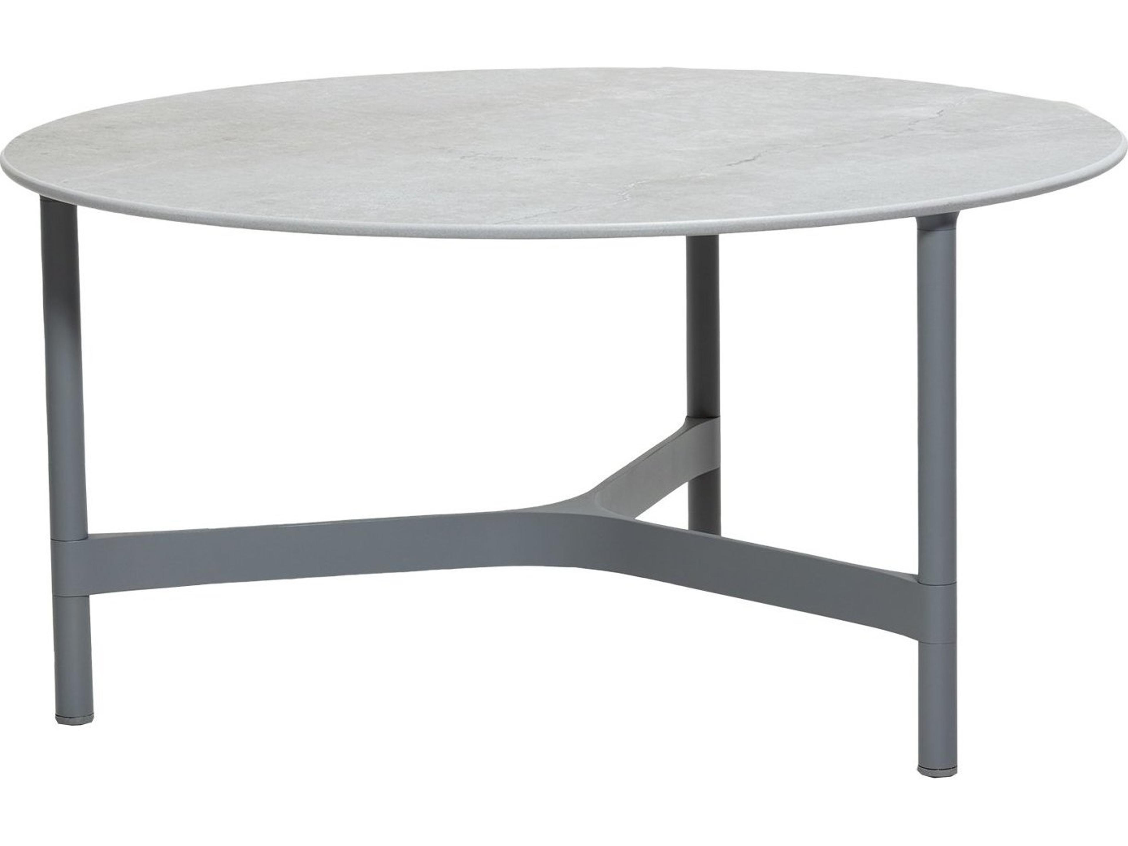 Cane Line Outdoor Twist Aluminum Large Coffee Table Base